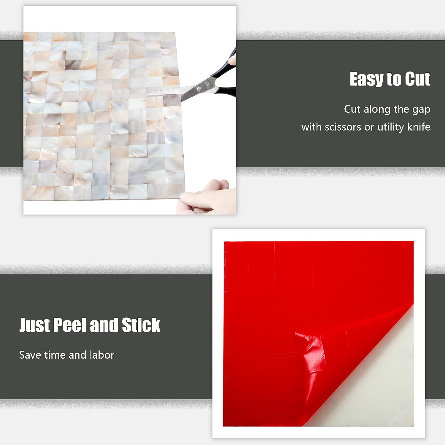 Self-Adhesive Wall Tile / Natural / Set of 10