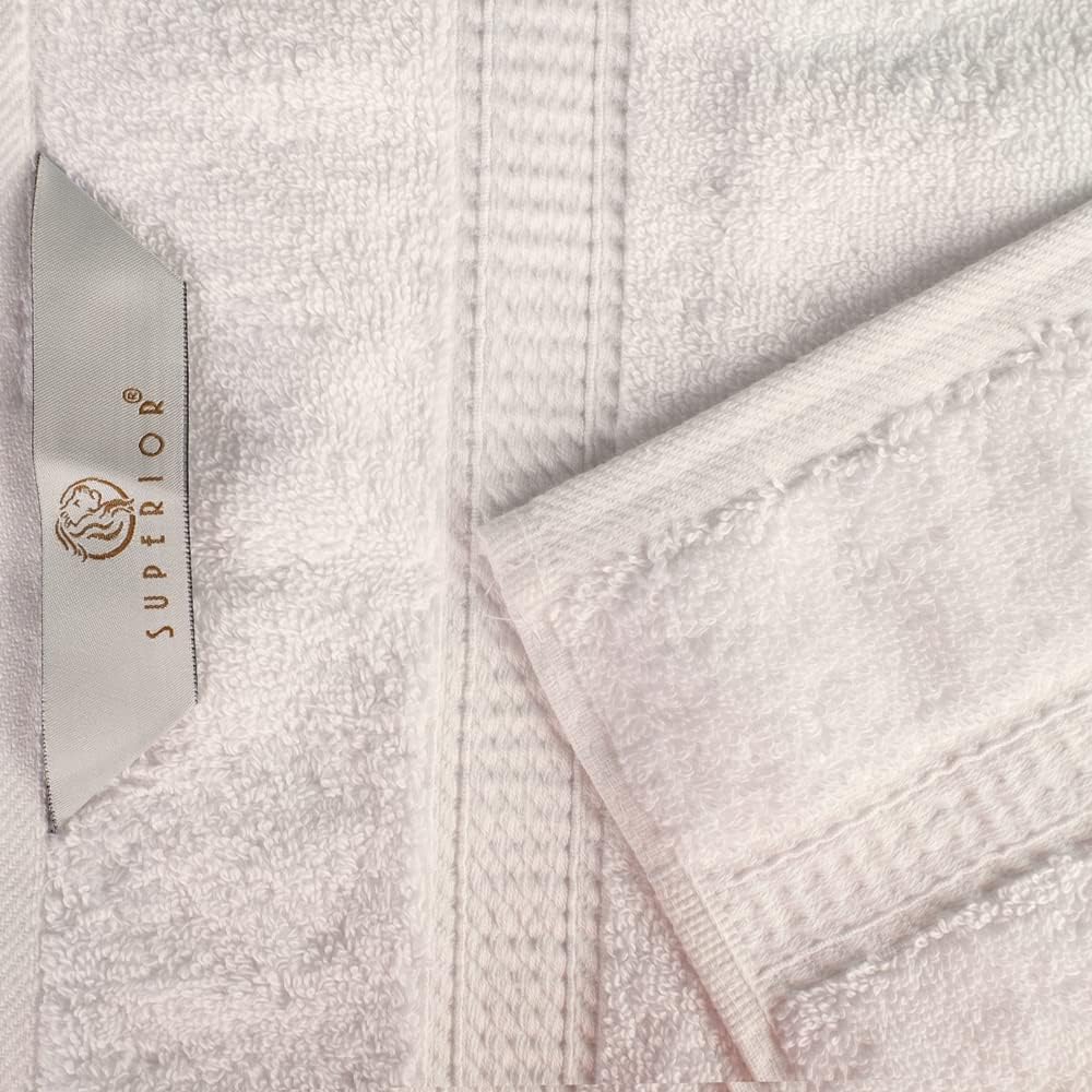 SUPERIOR Egyptian Cotton Plush & Absorbent, Hand Towel Set of 4, Cream | Quick Dry, Soft Luxury Towel Set, Bath