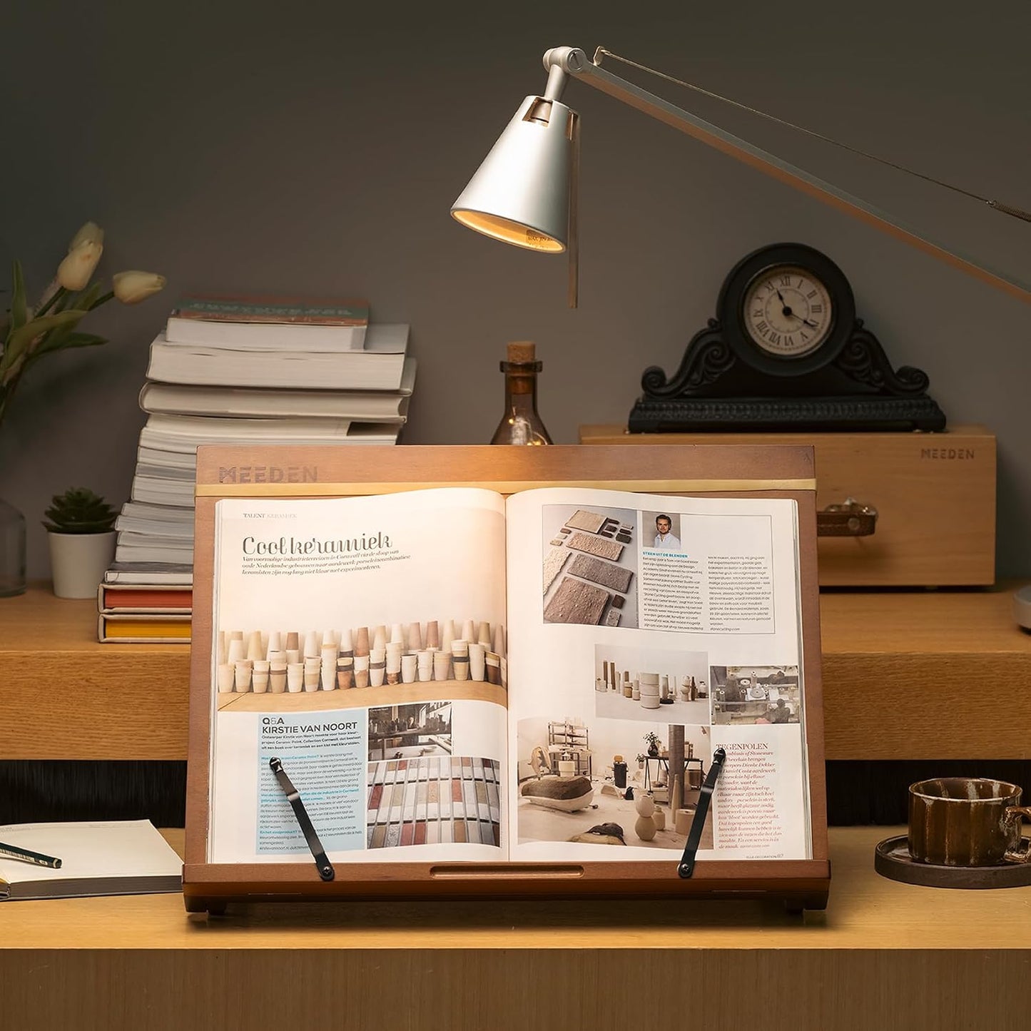 MEEDEN PRO A3 Tabletop Easel: Solid Beechwood 2-in-1 Drawing Board Stand | 7-Position Adjustable, Foldable Design with