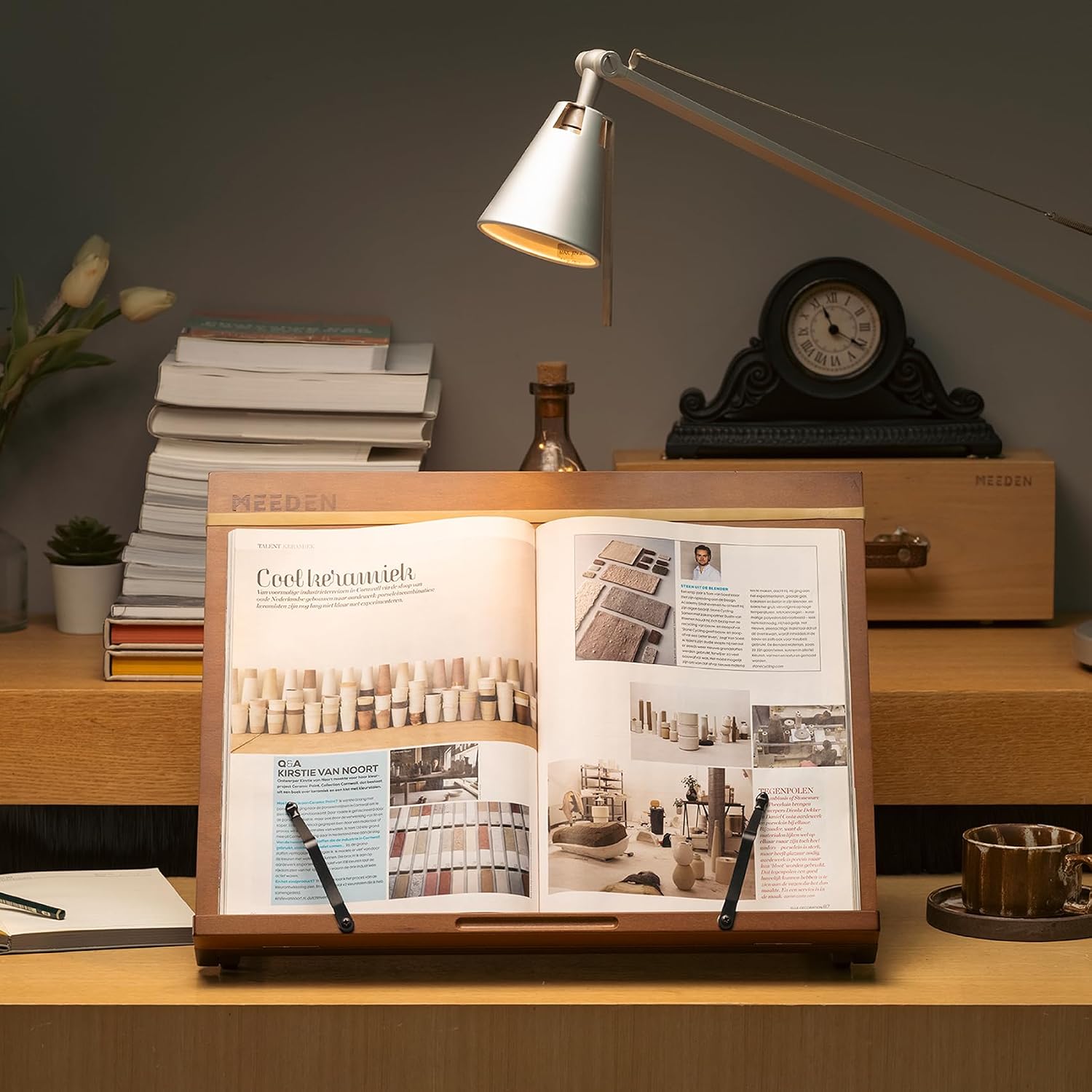 MEEDEN PRO A3 Tabletop Easel: Solid Beechwood 2-in-1 Drawing Board Stand | 7-Position Adjustable, Foldable Design with