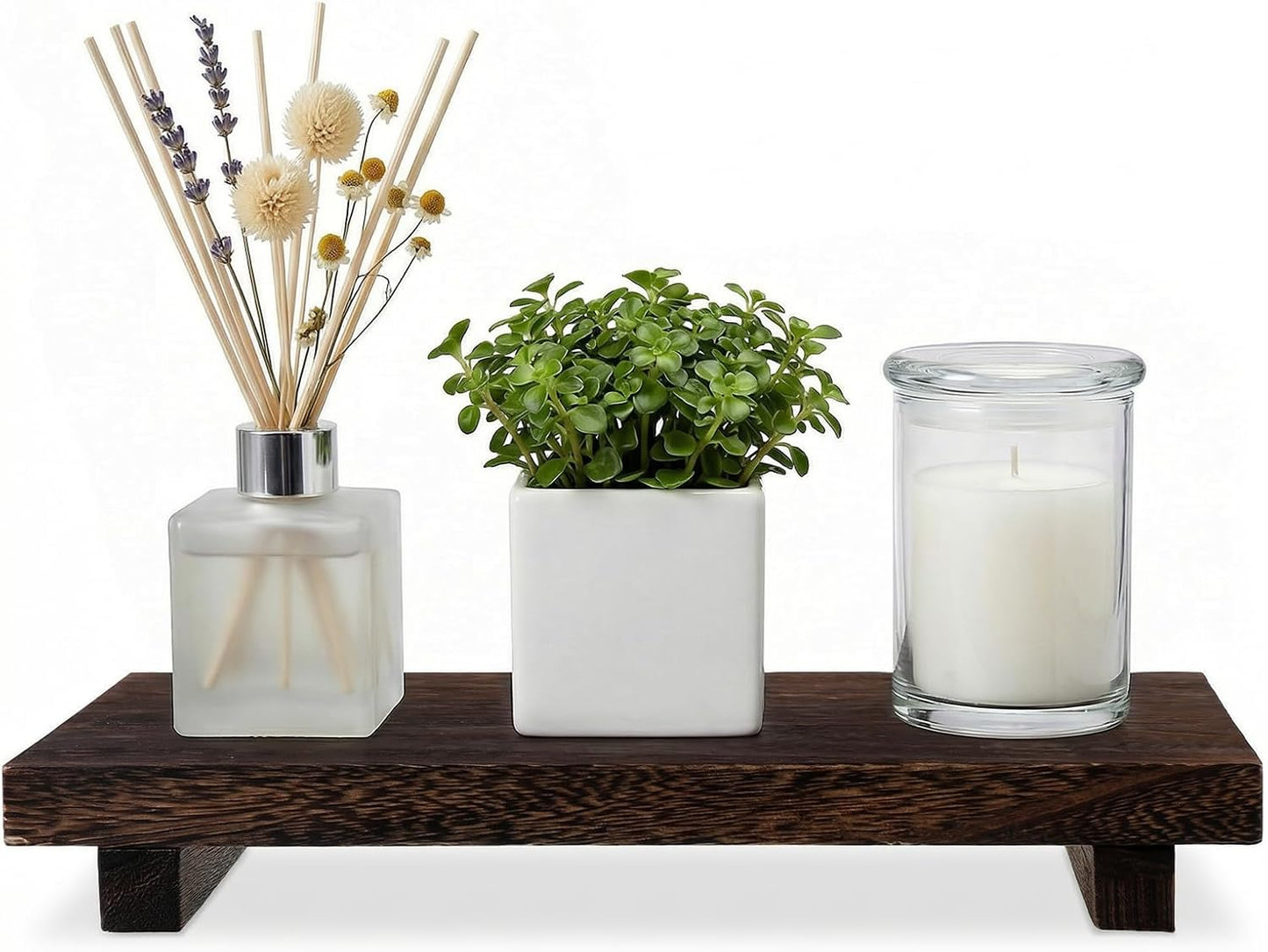 Wood Pedestal Stand / Wood Riser Tray Soap