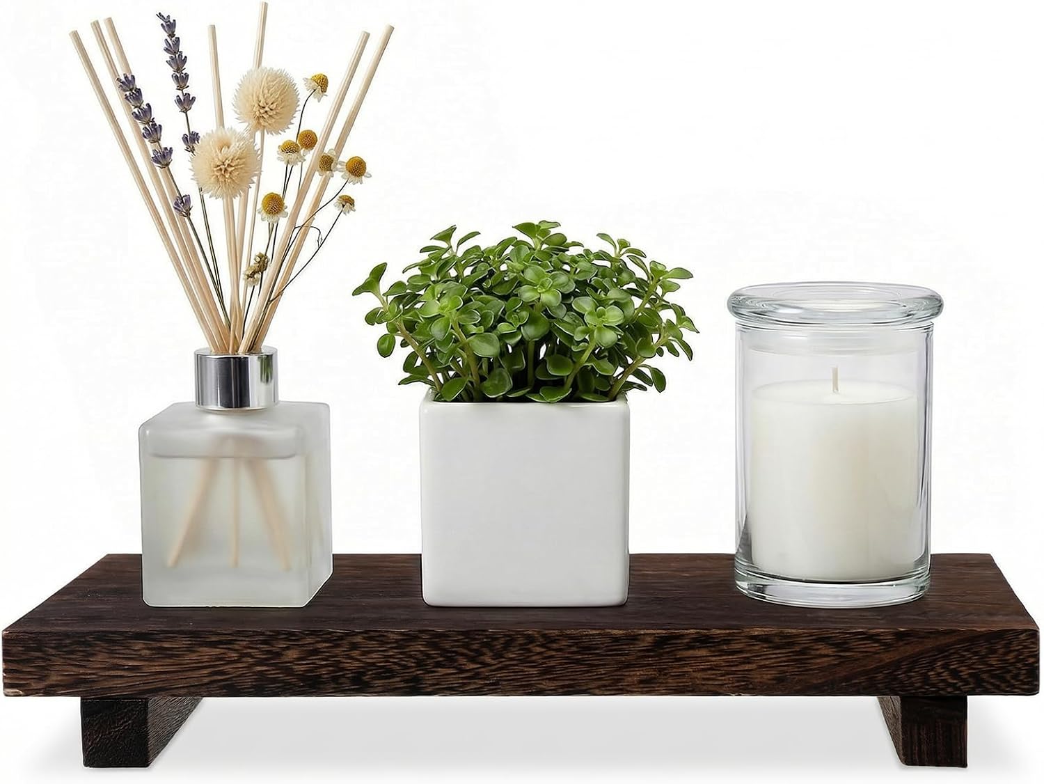 Wood Pedestal Stand / Wood Riser Tray Soap