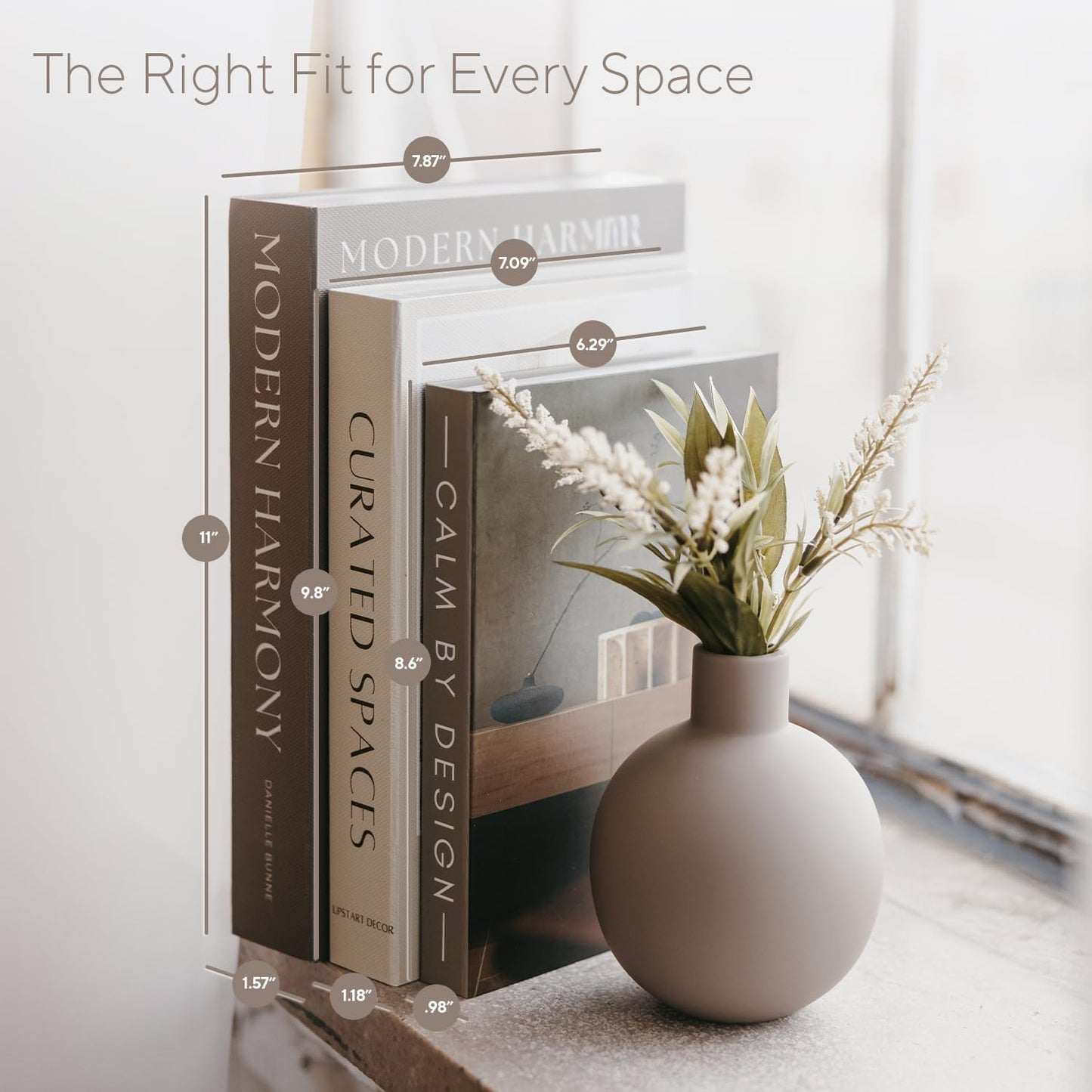 Modern Decorative Books / Set of 3