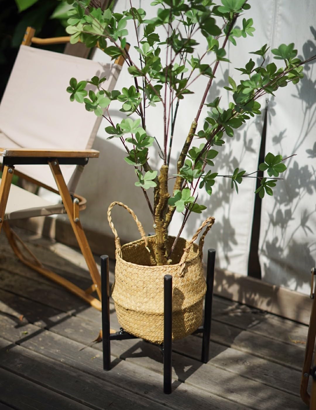 Plant Stand, Indoor Plant Stand Adjustable for 8 to12 inches Plant Pot, Metal Plant Stands For Indoor Plants Mid