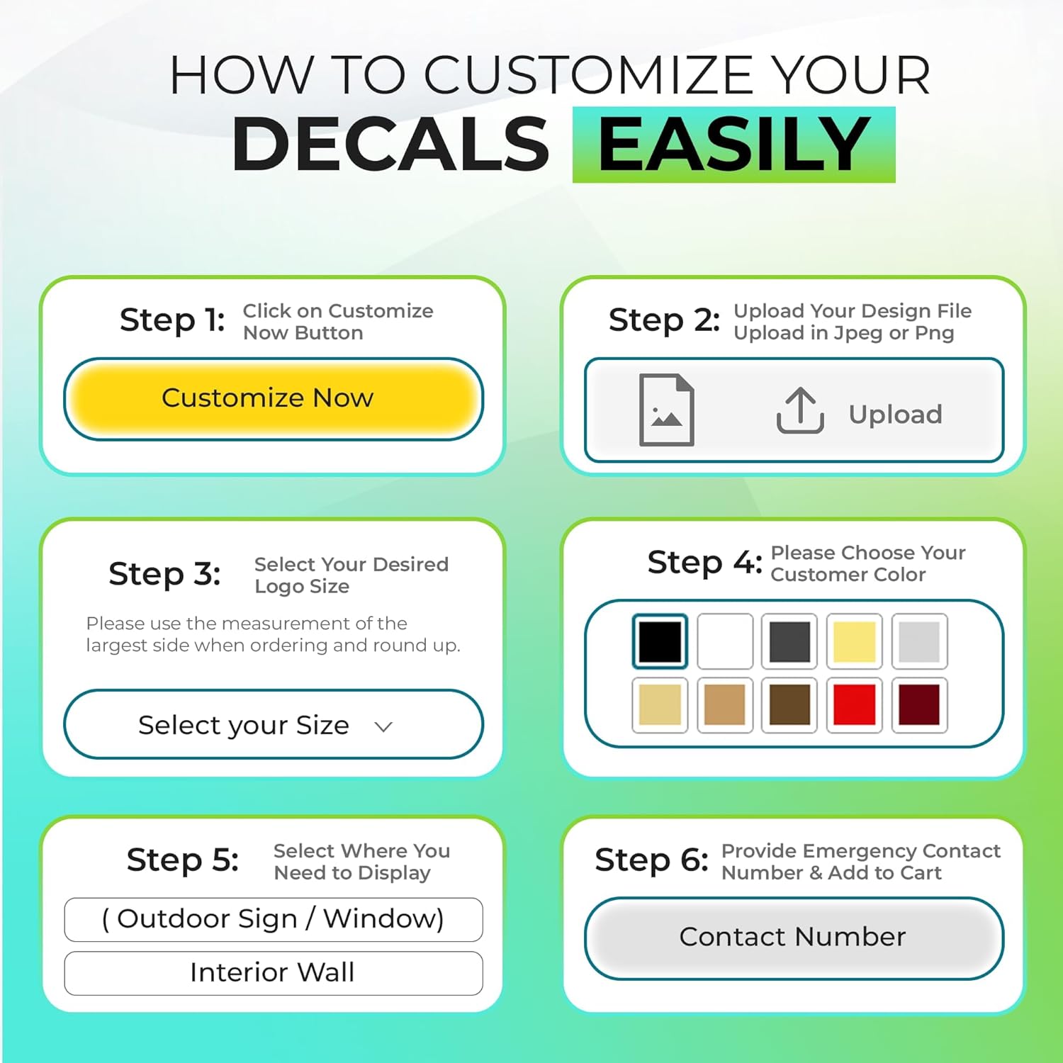 Personalize & Build Your Brand / Logo Decal