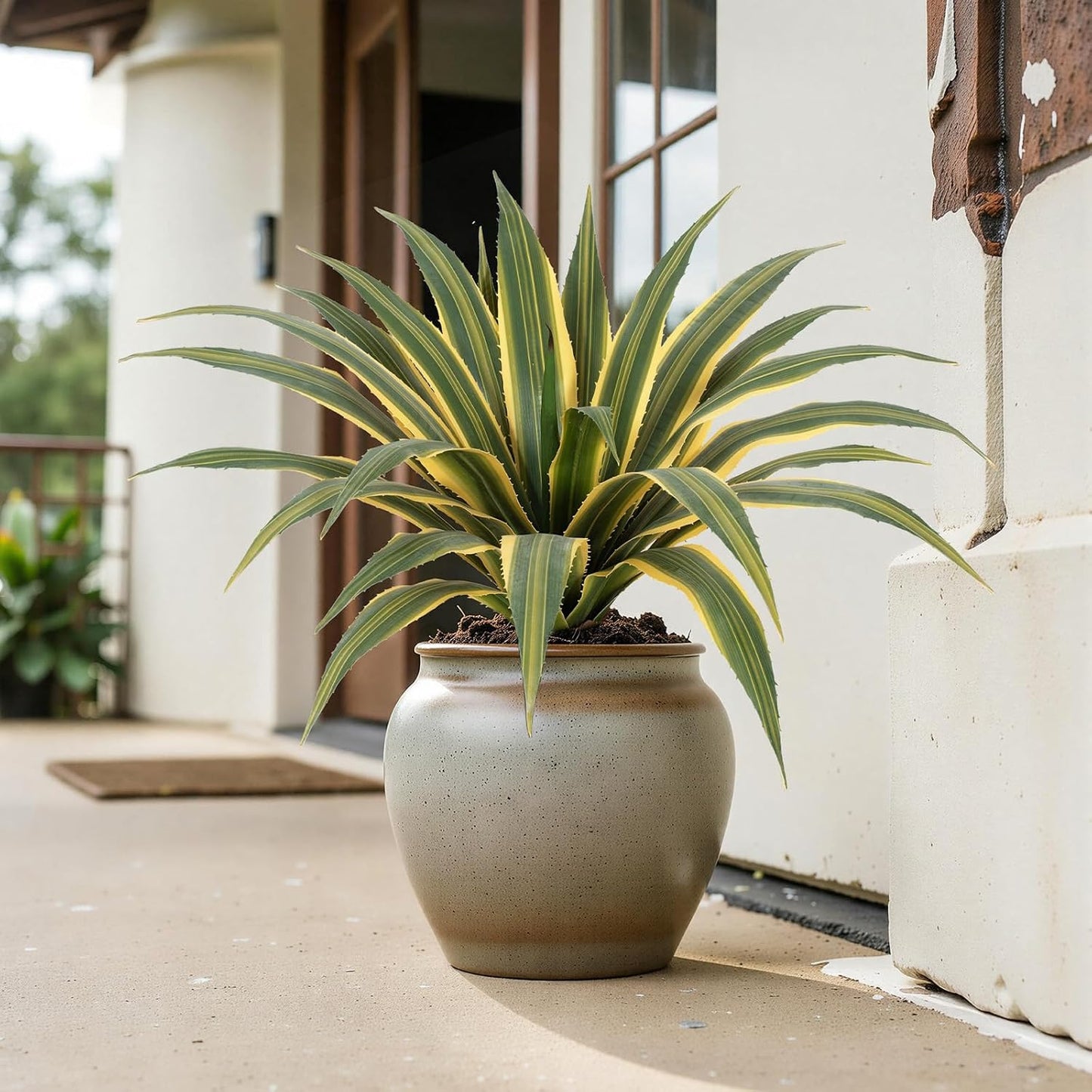 Artificial Agave Plants Outdoor / Set of 24