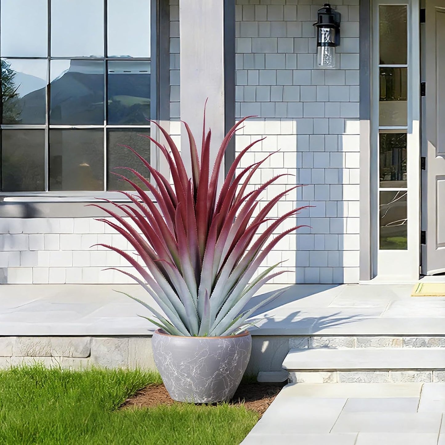 Artificial Aloe Vera Plant / Red / 2 Inch / Set of 26