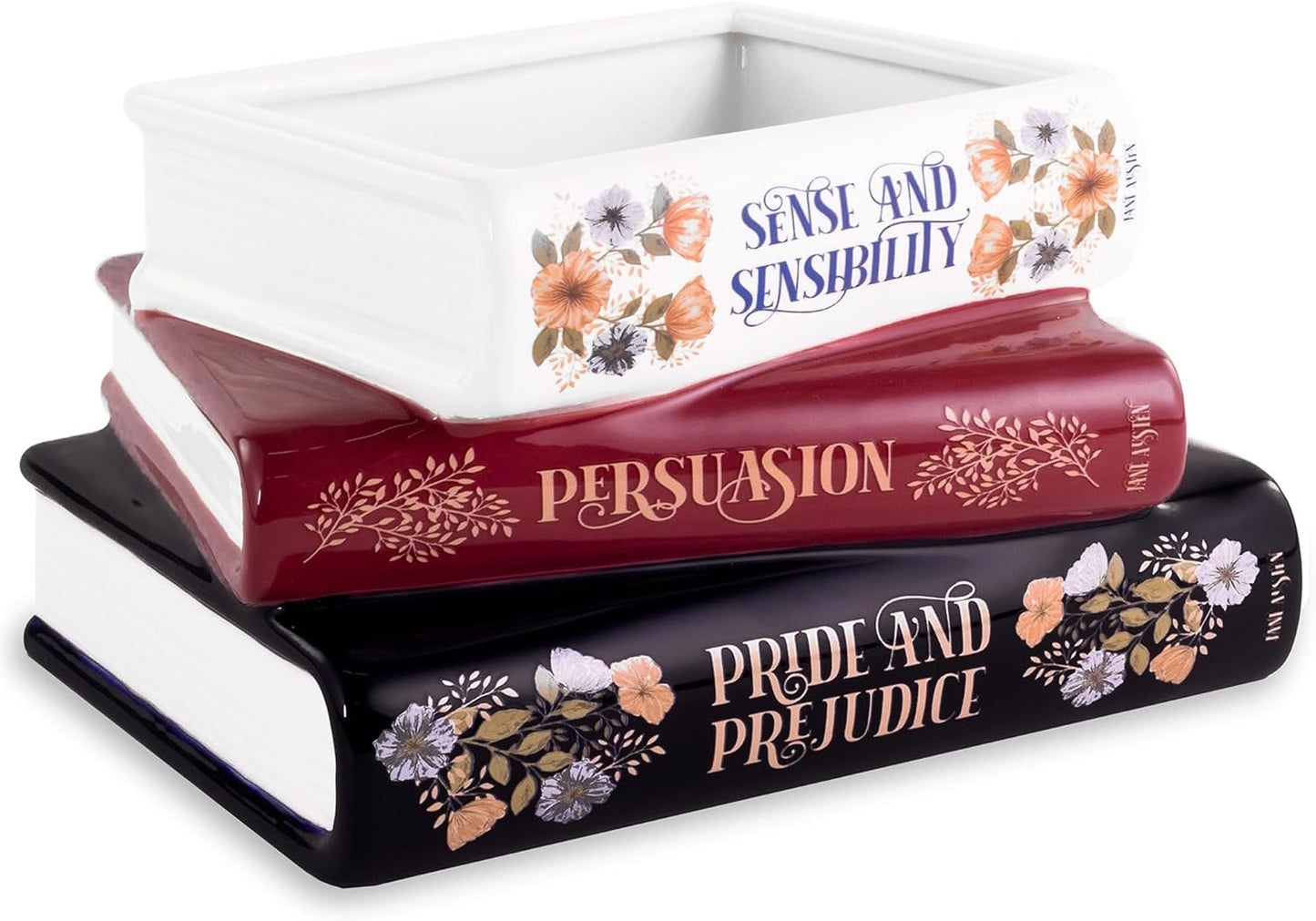 Ceramic Planter / Steel Mill & Co Original Small Book-Shaped Decorative Planter