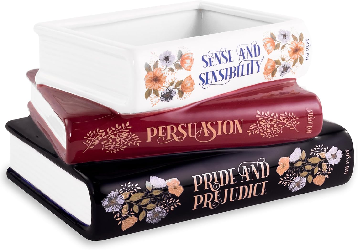 Ceramic Planter / Steel Mill & Co Original Small Book-Shaped Decorative Planter