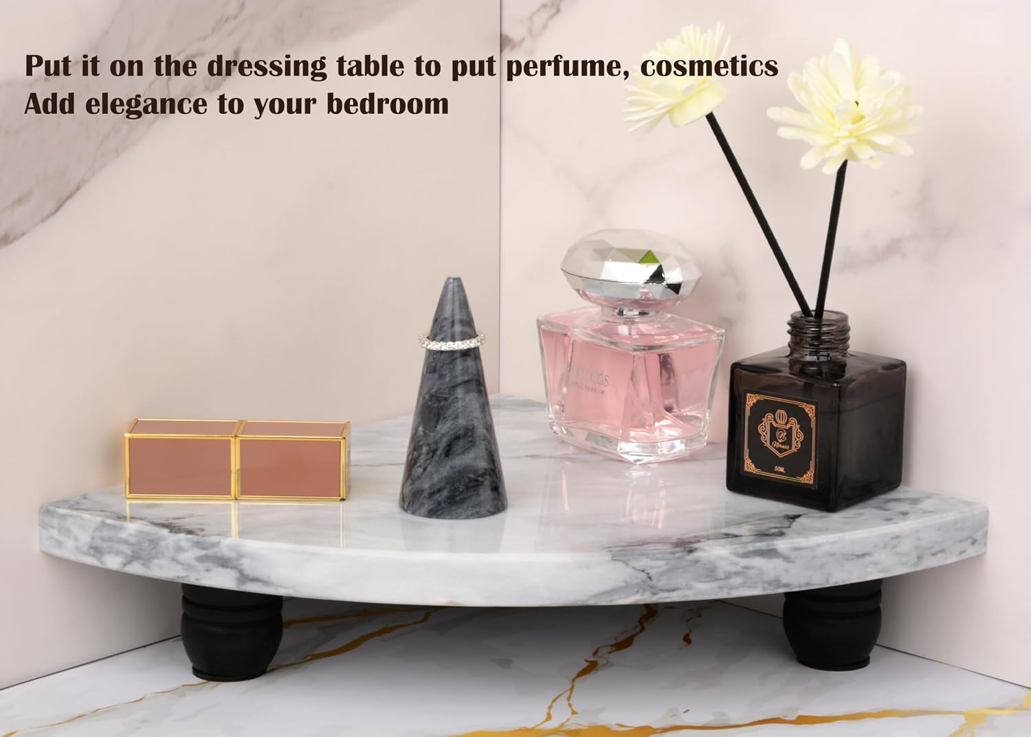 Decorative Pedestal Stand / White-s