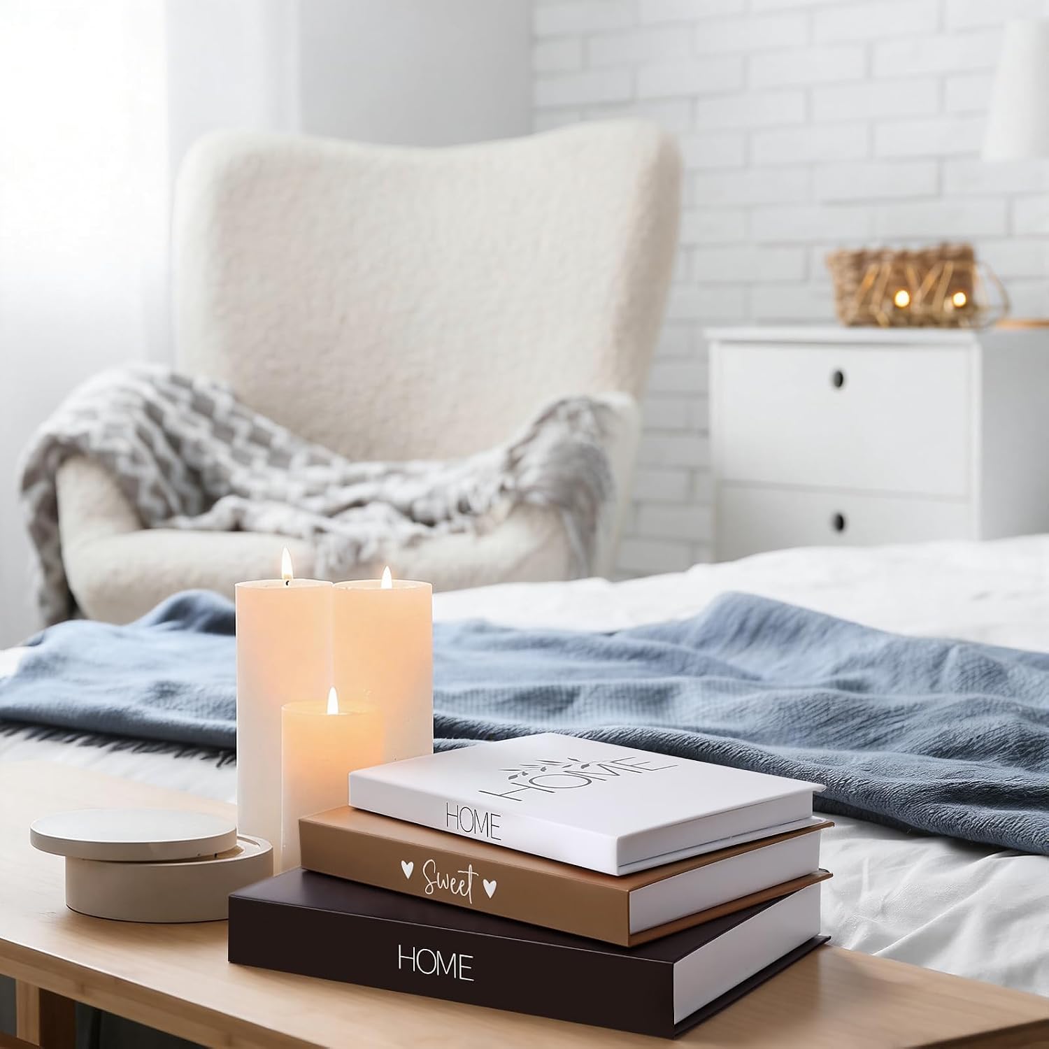 Coffee Table Faux Books for Decoration / Classic / Paper / Set of 3