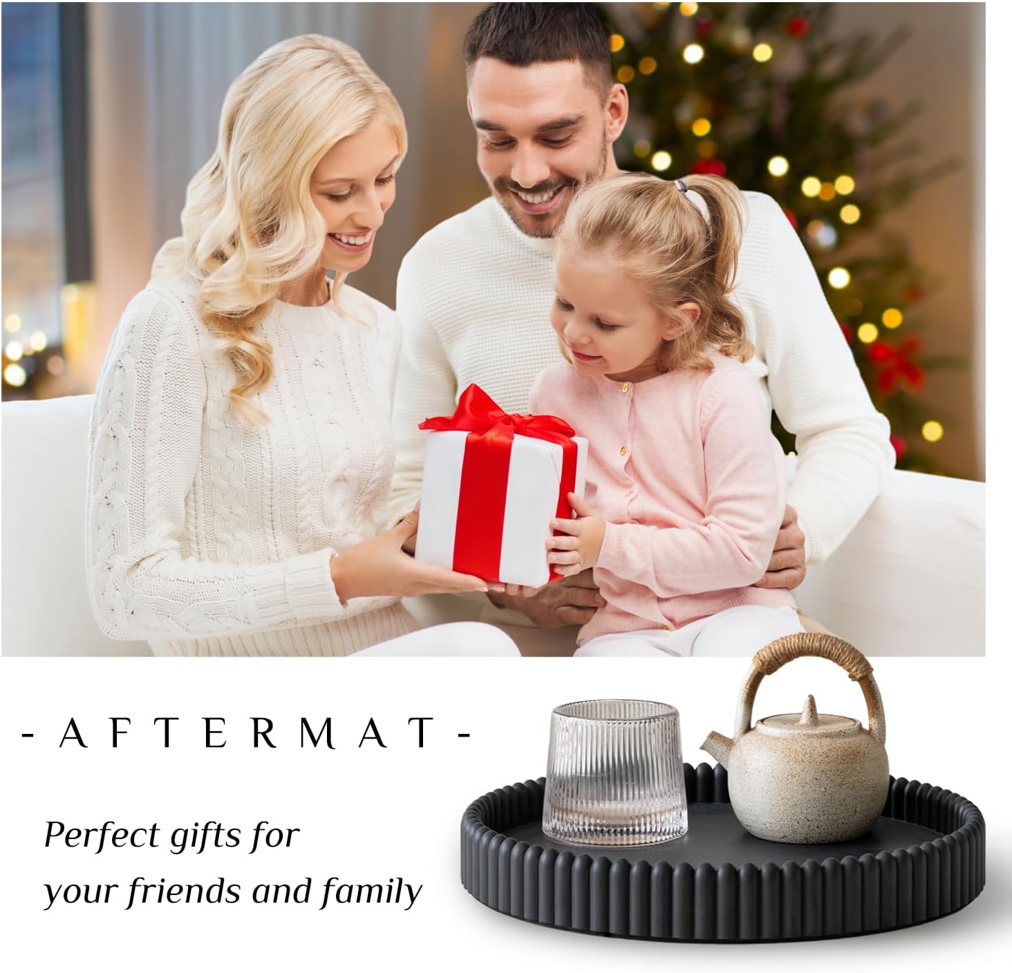 Coffee Table Tray / Black / Set of 11