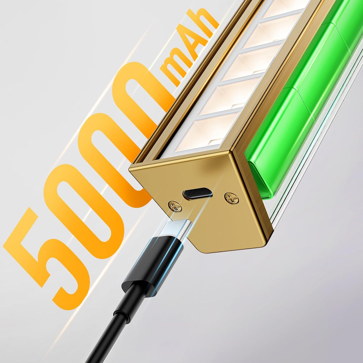 Picture Lights for Wall, Brass Battery Operated Picture Light 16in Art Light CCT Dimmable Recharging Battery Wall Light