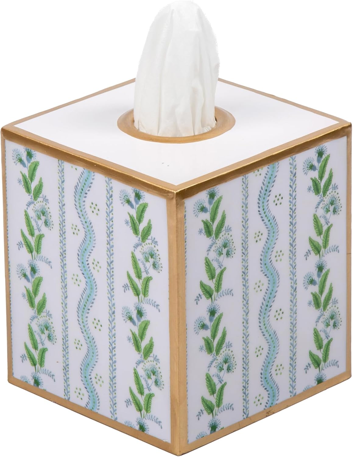 Multi Color Pink Tissue Holder / Blue & Green