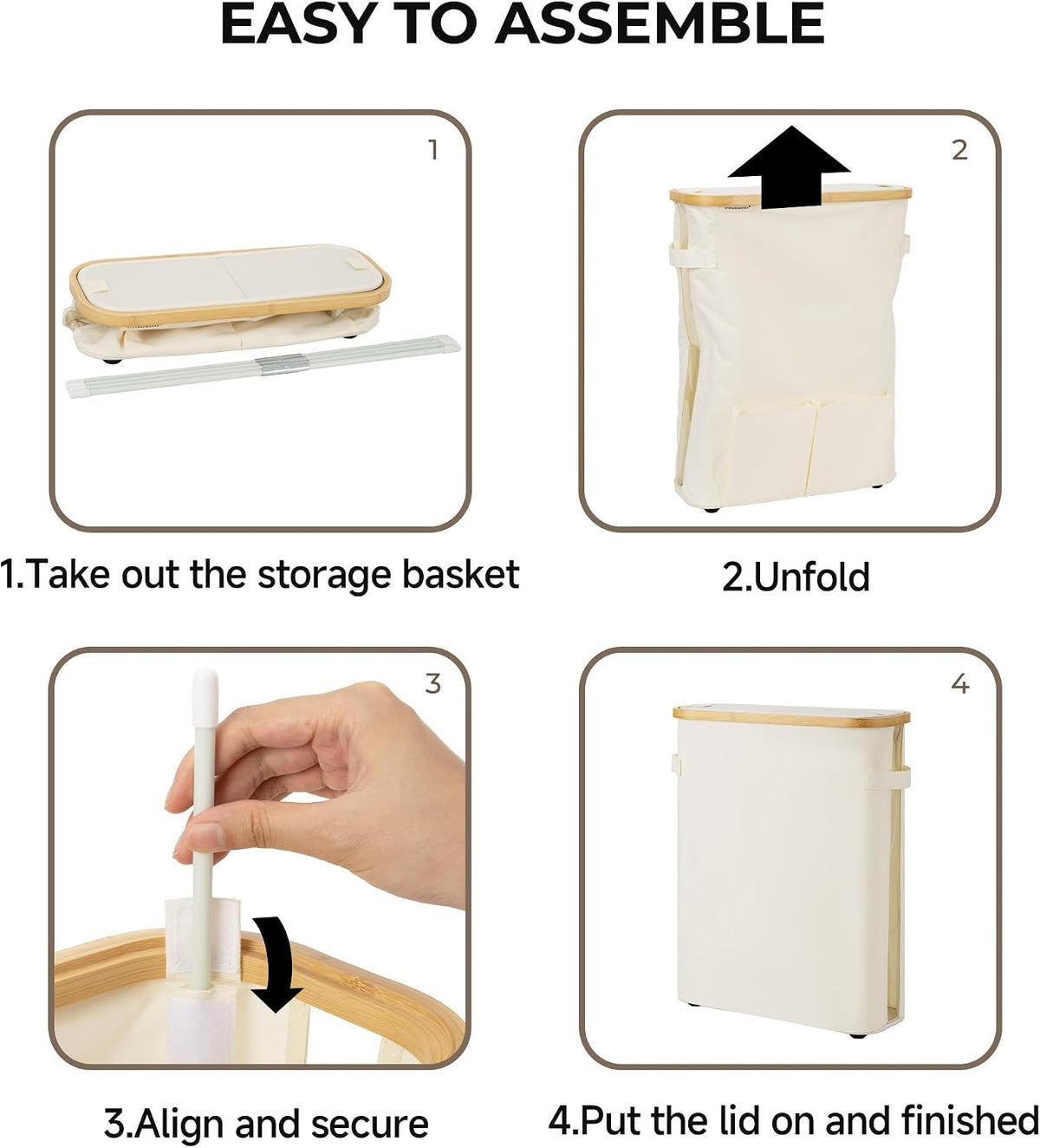 StorageWorks Toilet Paper Storage Baskets with Dual Flip Lids, Toilet Paper Organizer for Bathroom, Toilet Paper