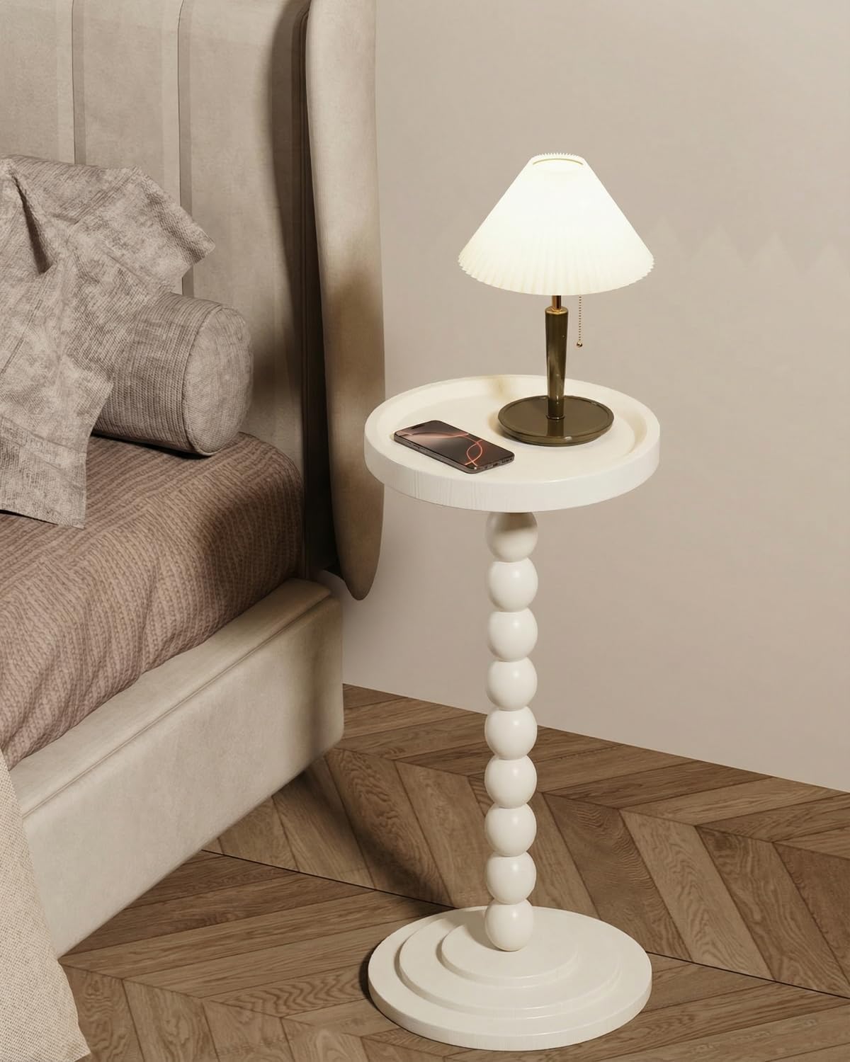 Solid Wood Base for Living / White