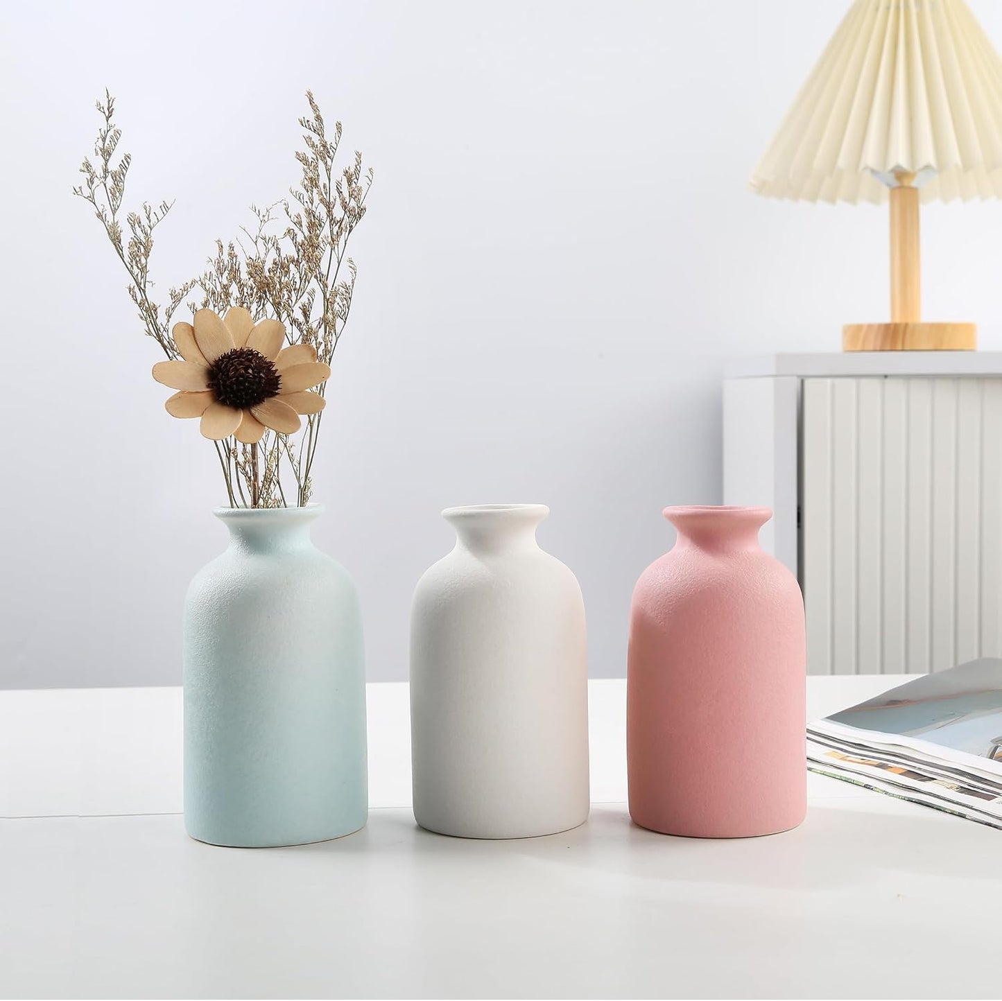 Ceramic vase Dry Flower Vases / Pink / Small
