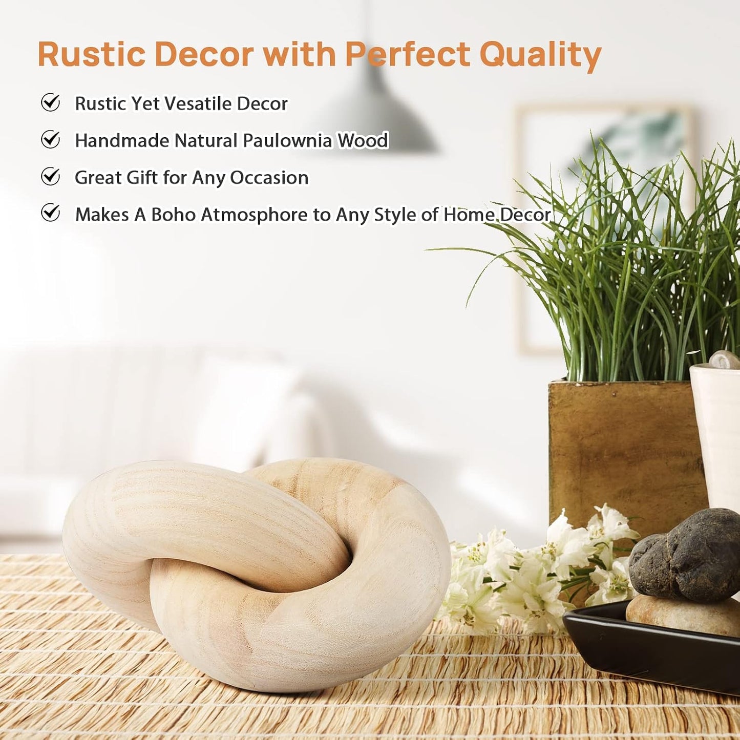 Wood Chain Decor / Natural
