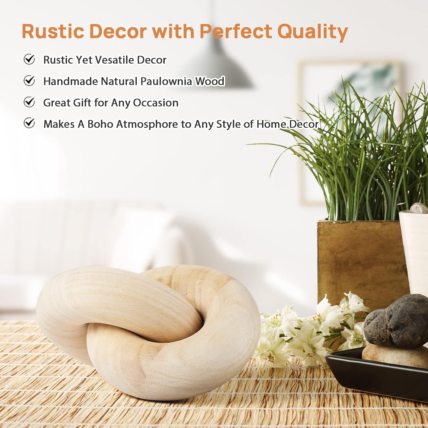 Wood Chain Decor / Natural