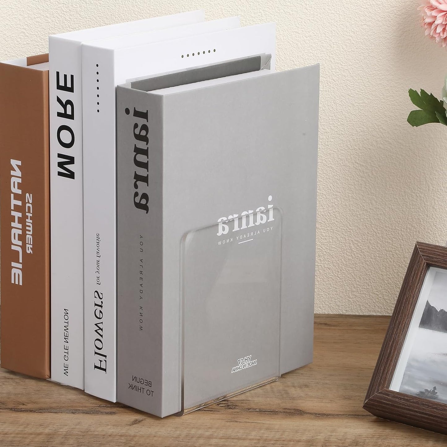 Acrylic Bookends / Book Ends Acrylic Bookends / Clear / Set of 16