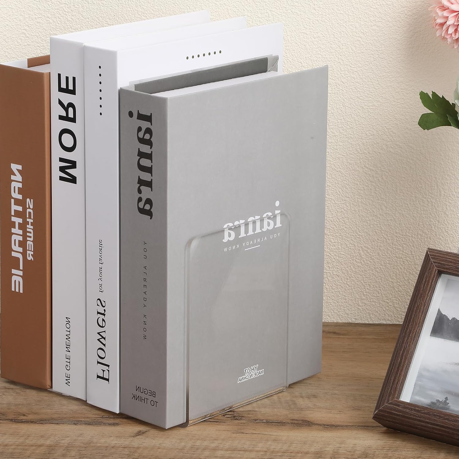 Acrylic Bookends / Book Ends Acrylic Bookends / Clear / Set of 16