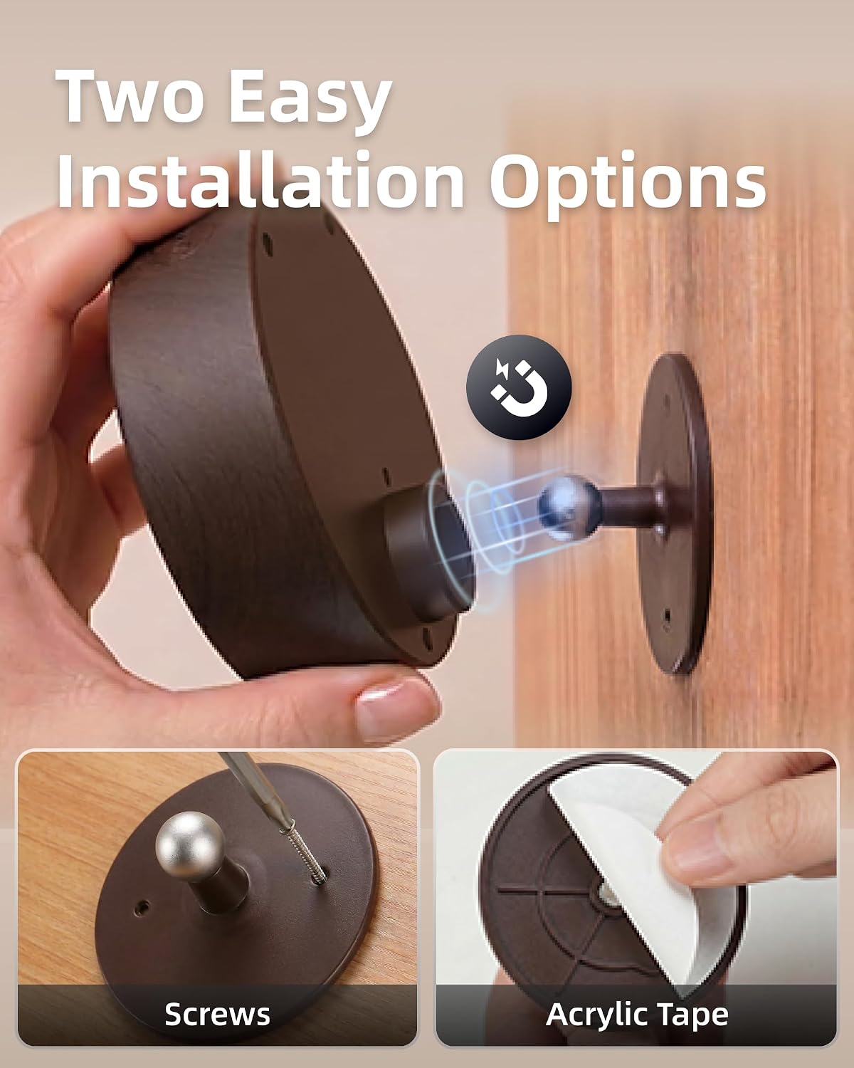 EZVALO LED Wall Mounted Light, 3000mAh Rechargeable Cordless Wall Sconce, Dimmable with Remote & Touch Control, 3 Color