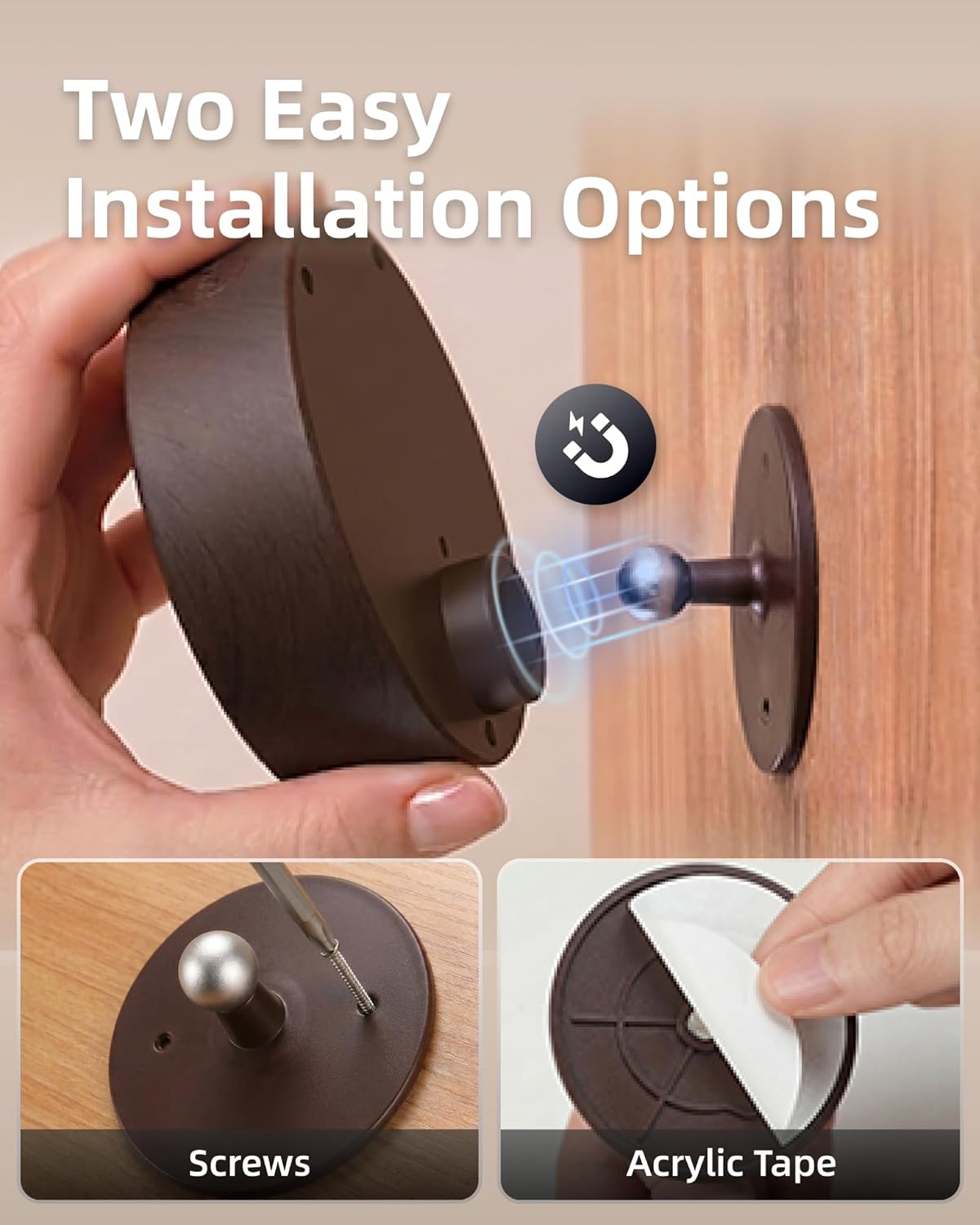 EZVALO LED Wall Mounted Light, 3000mAh Rechargeable Cordless Wall Sconce, Dimmable with Remote & Touch Control, 3 Color