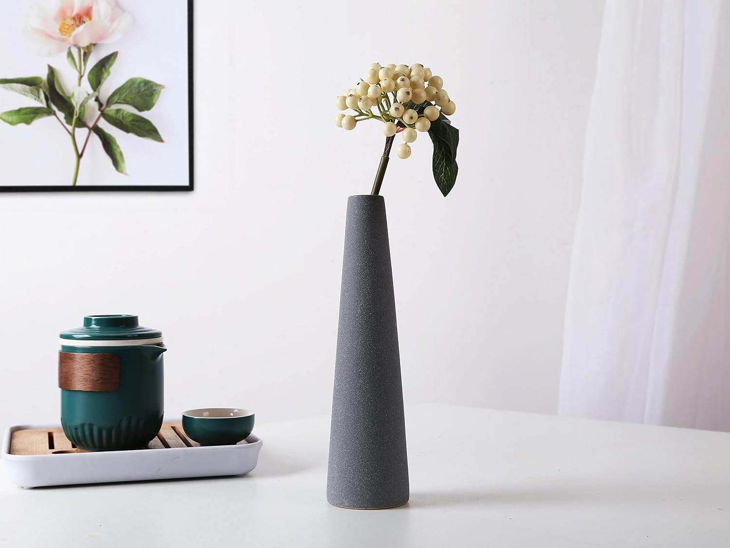 Ceramic Vases / Modern Home Decor Ceramic Vase / Gray
