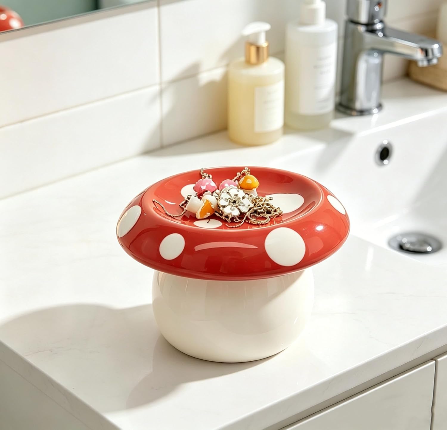 Mushroom Ring Holder Jewelry Tray