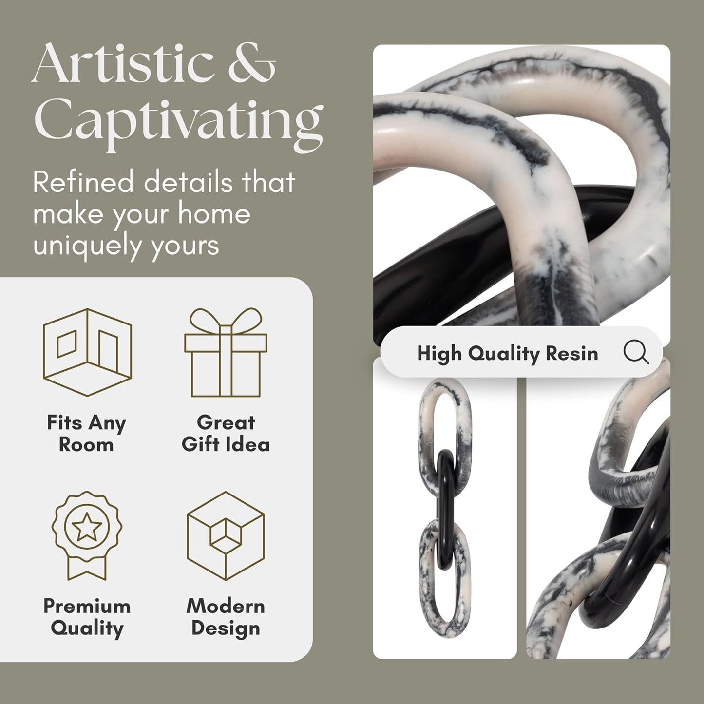 Modern Home Decor Accent / Black/white