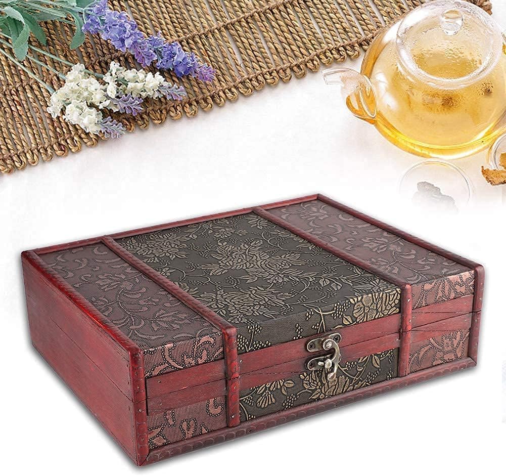Decorative Jewelry Storage Keepsake Box Wood Trinket Boxes