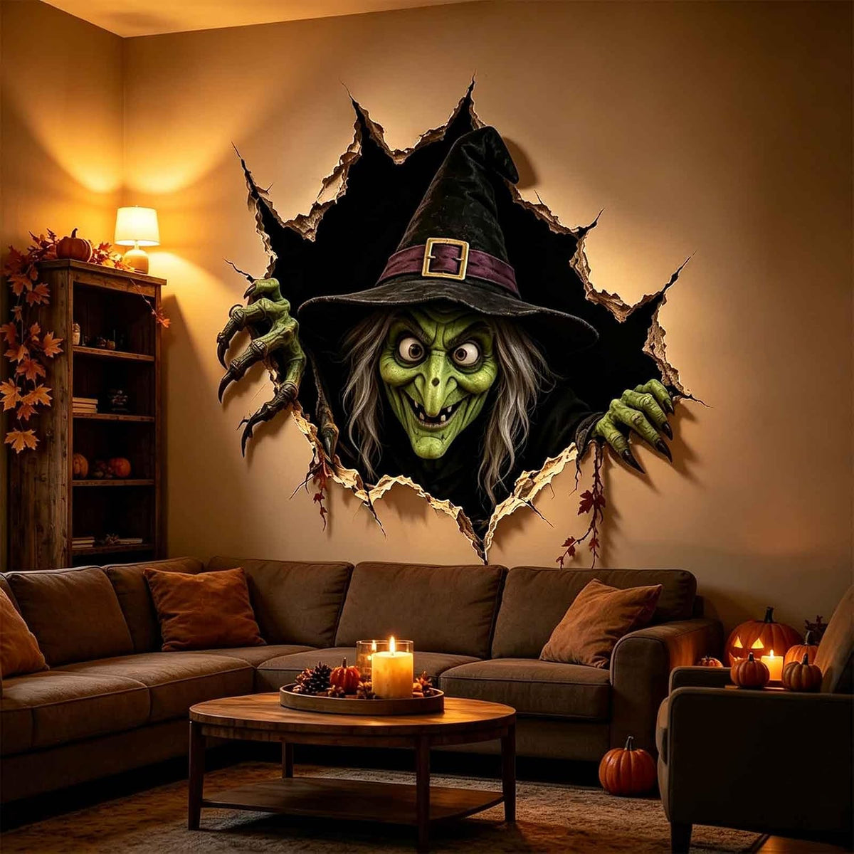 JOYIN 3 Pcs 30”x72” Door Covers Halloween Decorations Indoor, Haunted House Stickers Party Supplies Favors Home Decor Garage Window Wall Zombie Hands