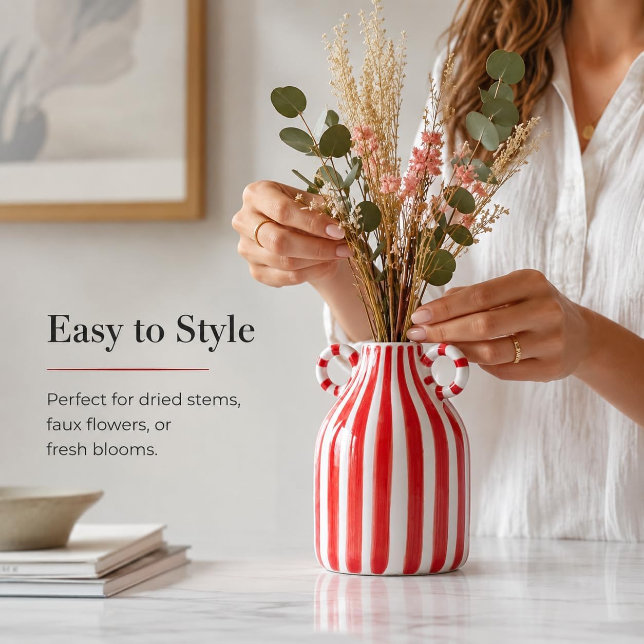 Small Ceramic Vase / Red