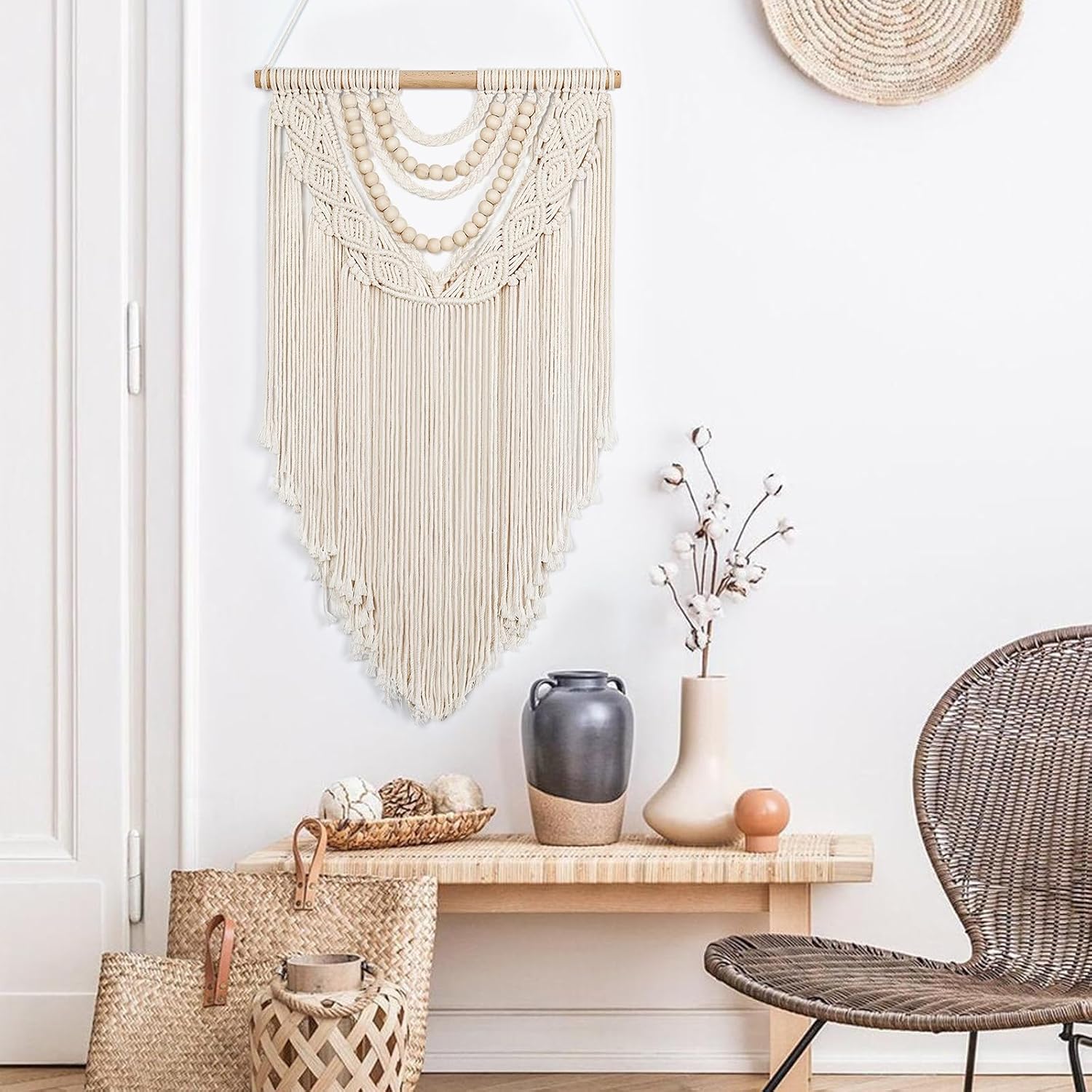 Chic Wooden Beads Home / Beige