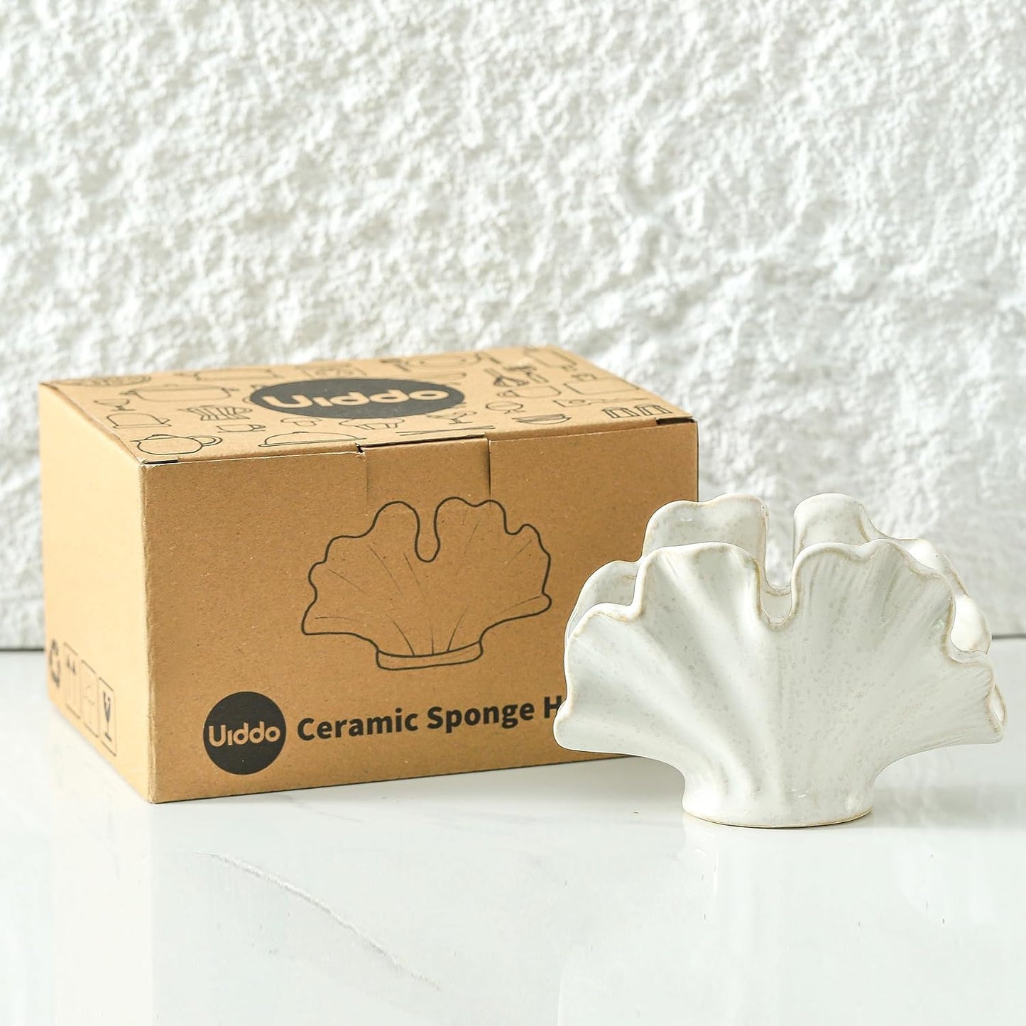 Ceramic Sponge Holder / White