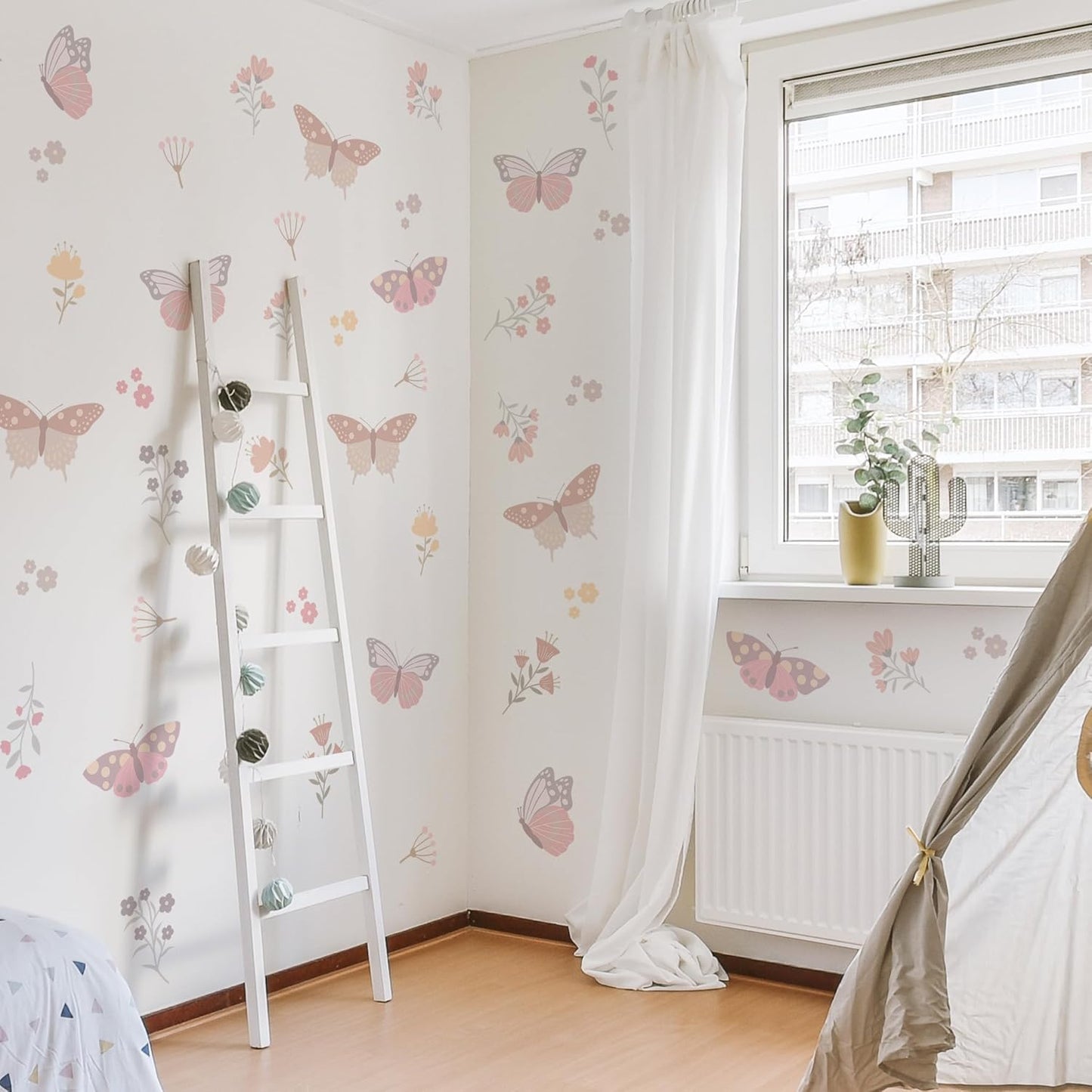 Butterfly Flower Wall Decals