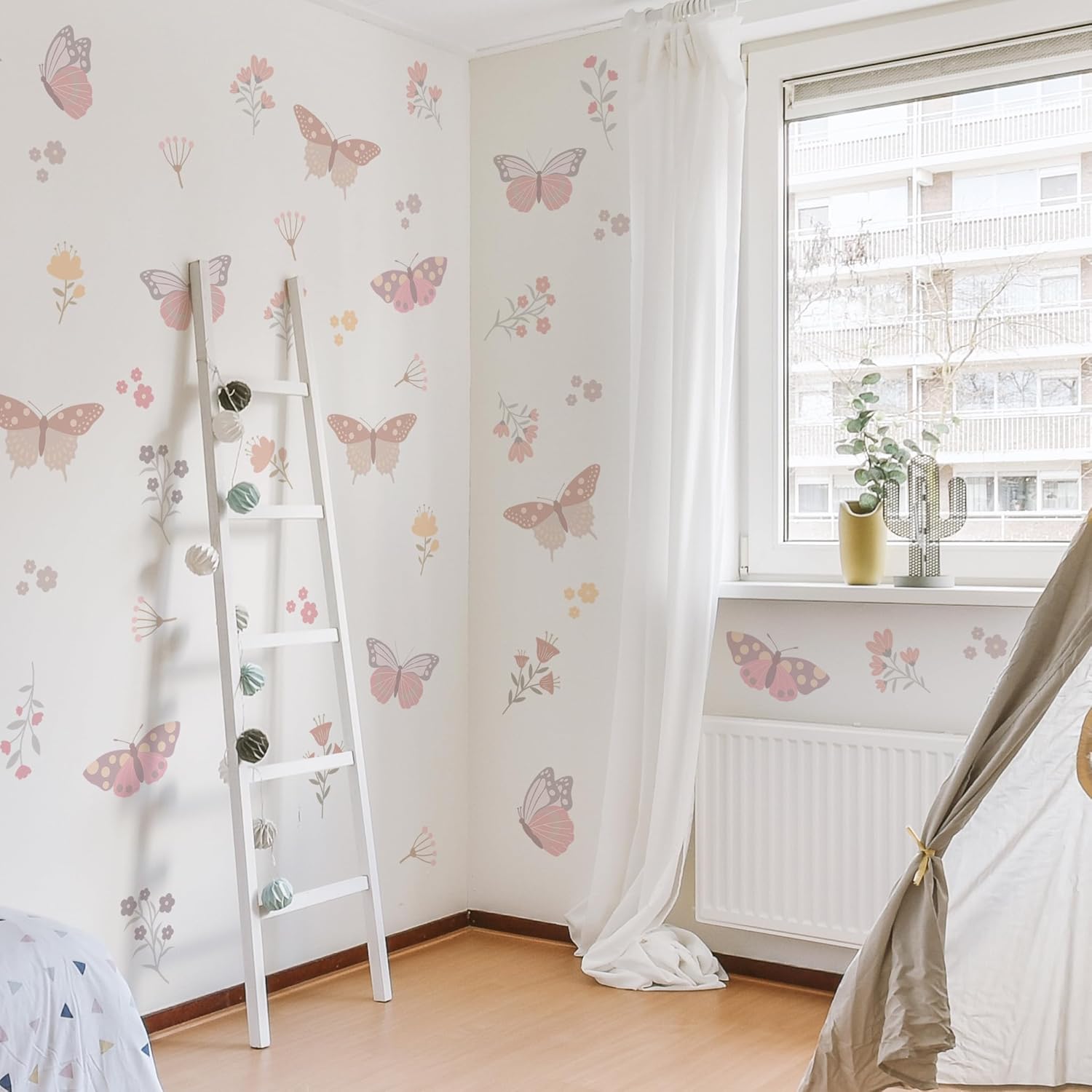 Butterfly Flower Wall Decals