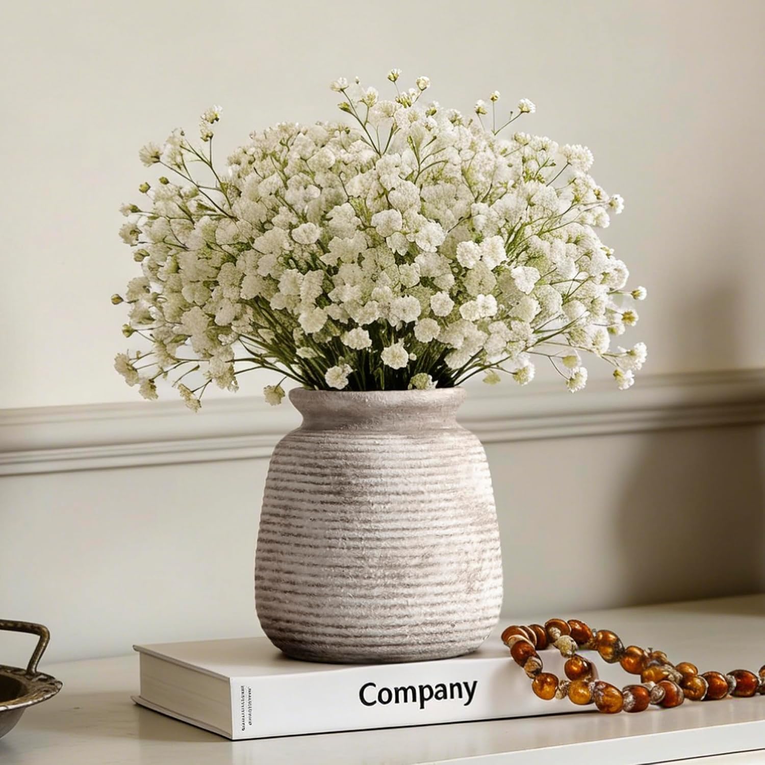 Ceramic Flower Vase / 6" - D