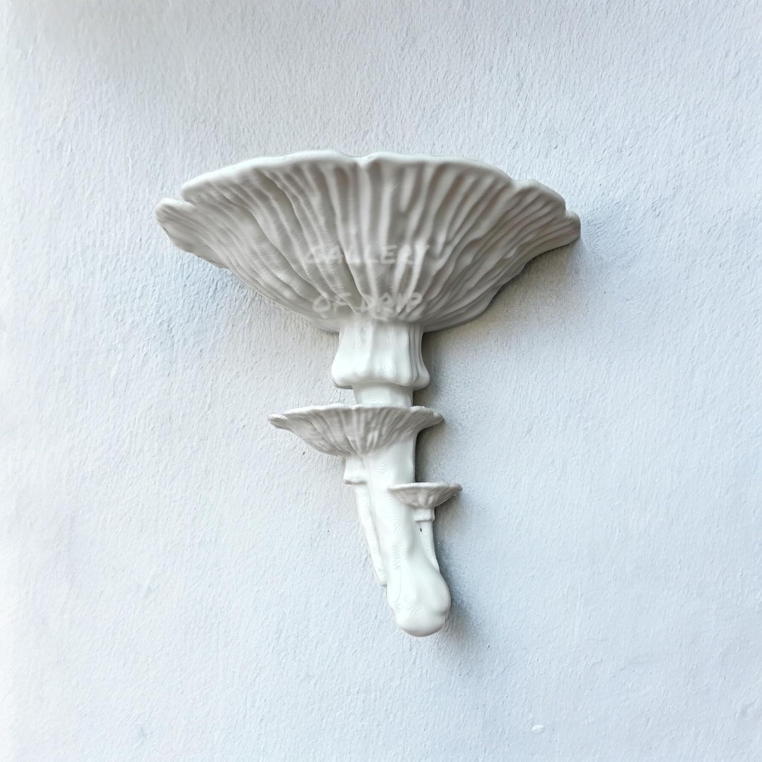 Amanita Mushroom Floating Shelf / White