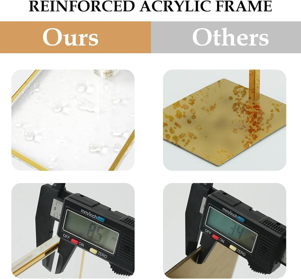 4 Pack Acrylic Purse Display Stand, 14"-24" Height Adjustable Handbag Stand | 8MM Stable Base, Clear Purse Holder, Home