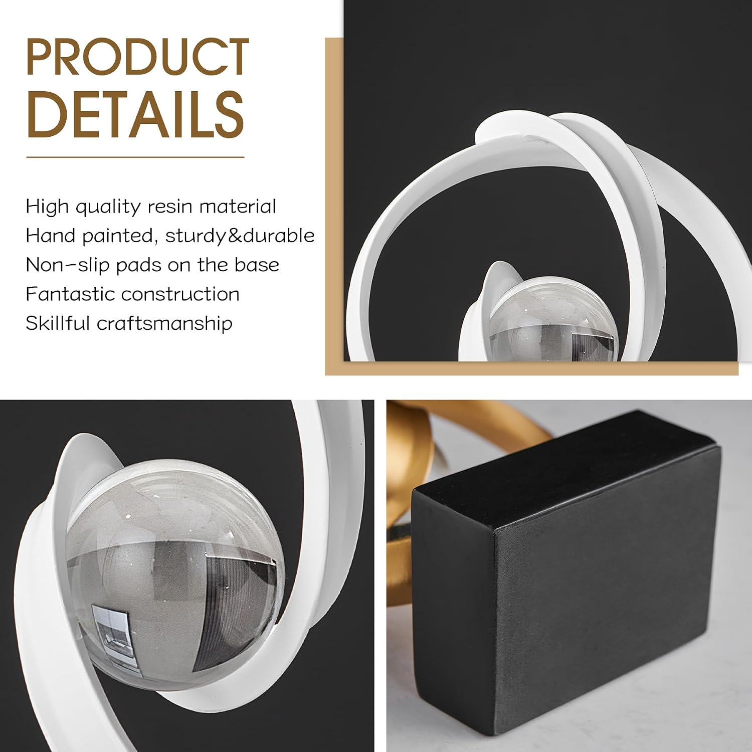 Modern Statue Decor / White
