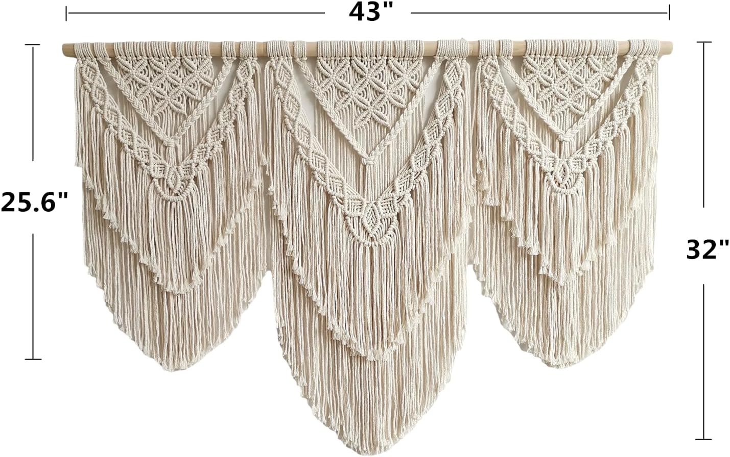 large macrame wall hanging / Double-layer