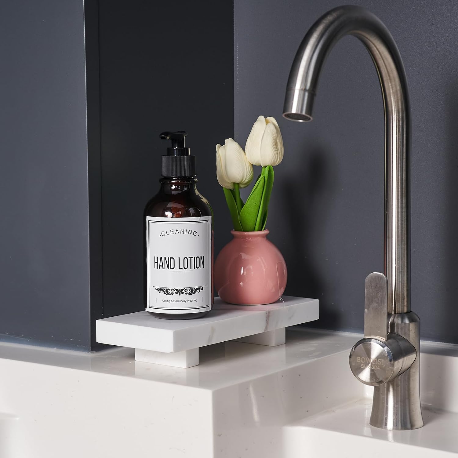 Soap Dispenser Holder / Glorious White