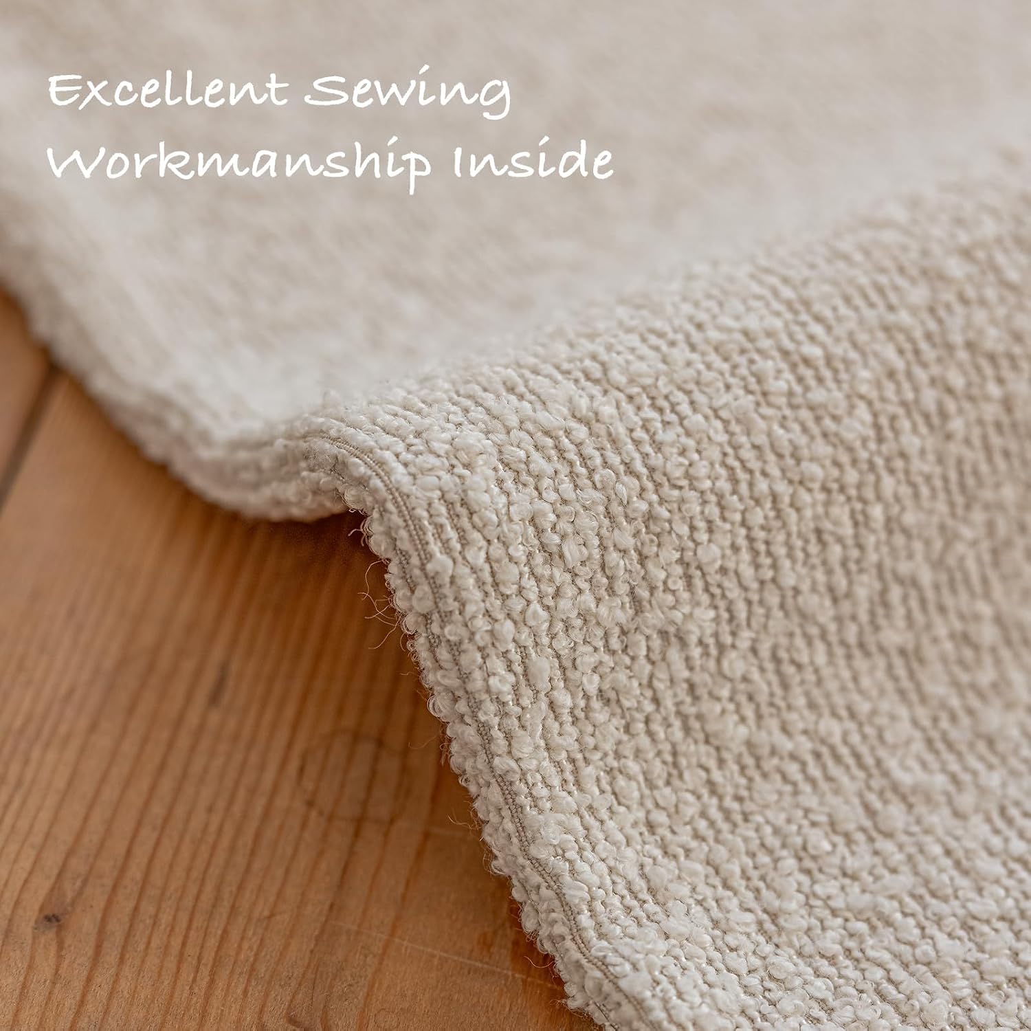 Decorative Throw Pillow Covers / Cream / 16 x 16 / Set of 2