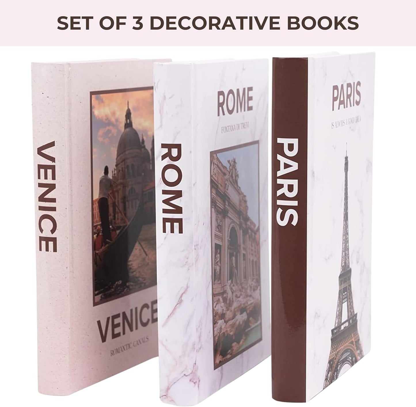 Faux Books for Decoration / Set of 3