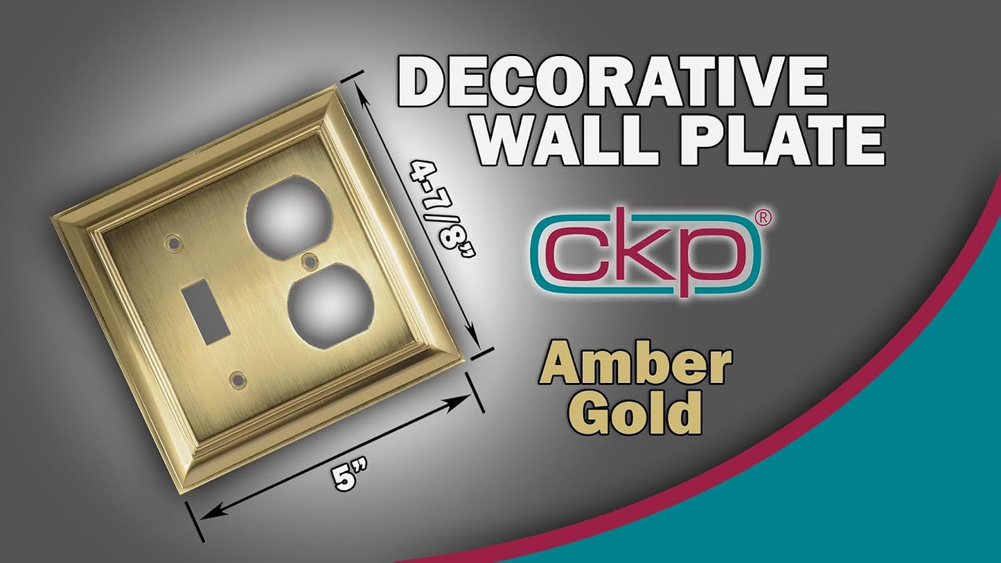Cool Knobs and Pulls (CKP) Impressions Collection, 31196 Decorative Toggle/Duplex Wall Plate/Outlet Cover, Long Lasting