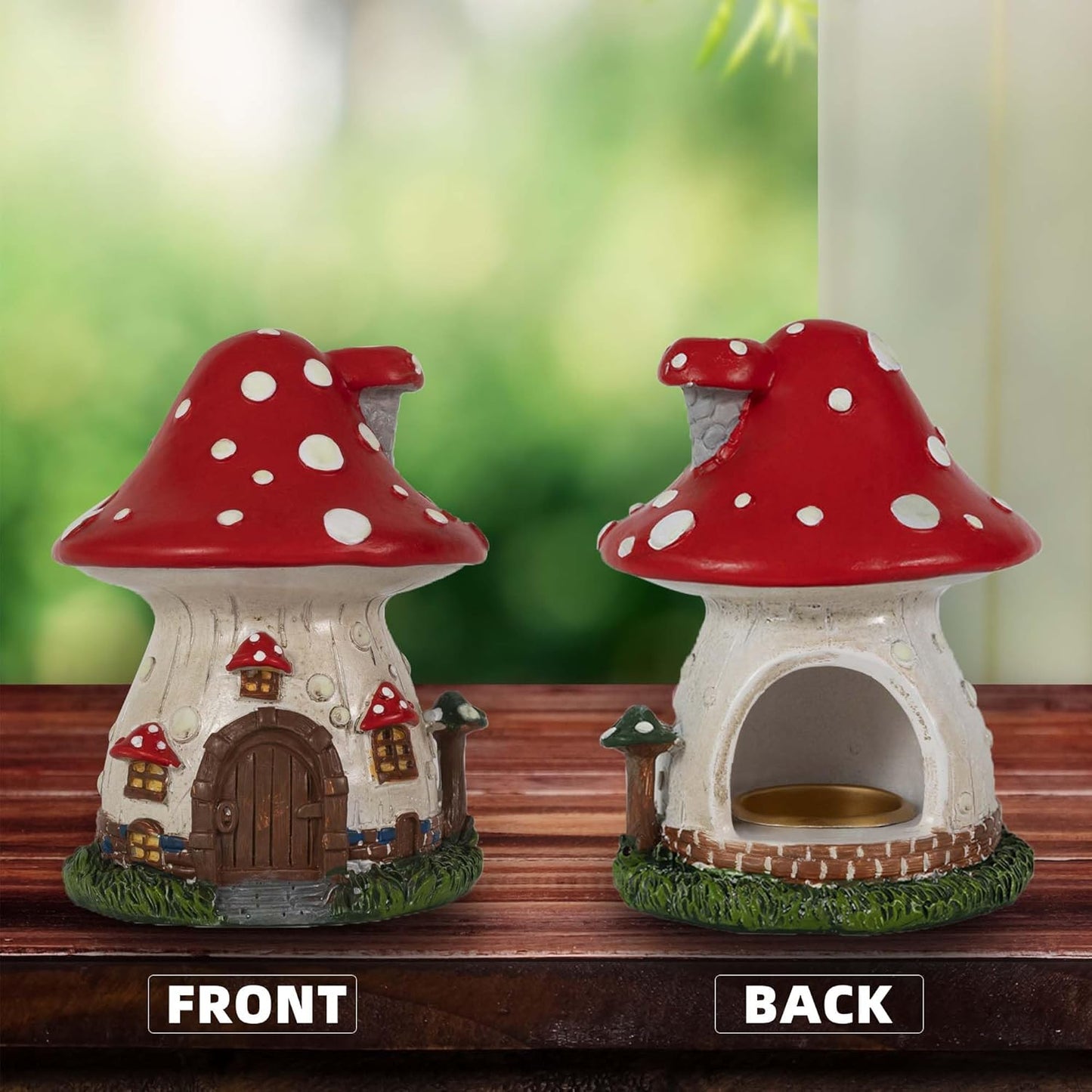Glow in The Dark Mushroom Incense Holder / Mushroom House