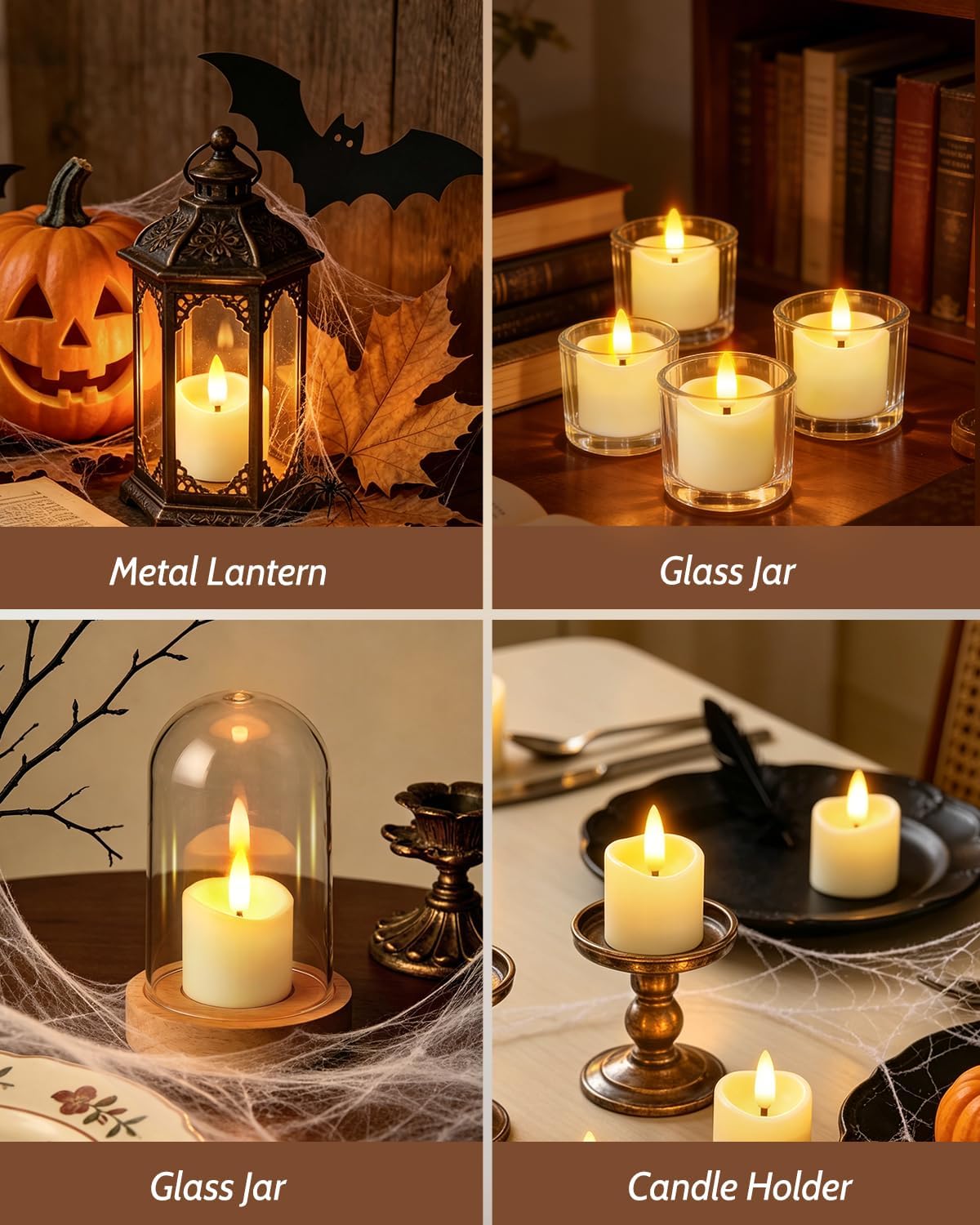 6 Pack Small Rechargeable Flameless Candles with Remote Timer | 1.5"x2" LED Tea Lights Votive Fake Candles Flickering