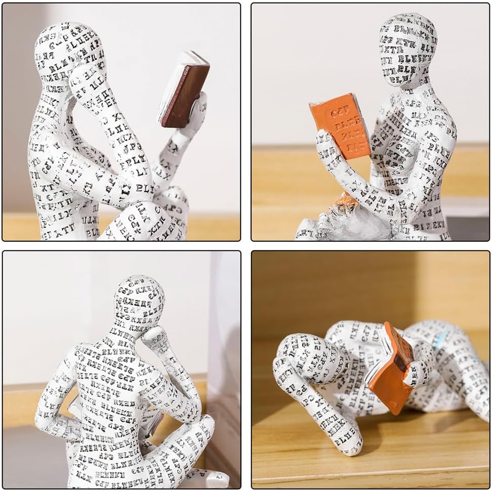 Modern Reading Woman Figurine / B