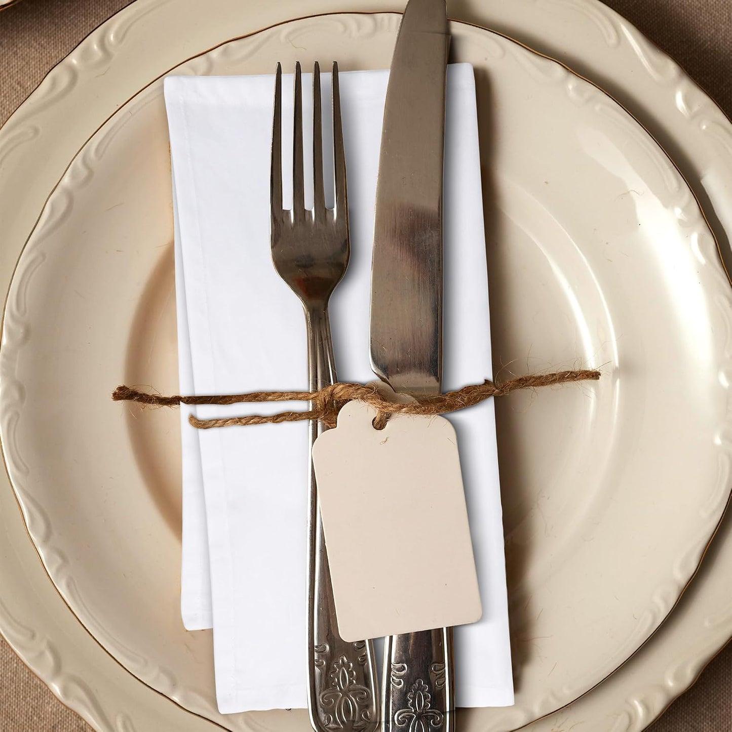 Urban Villa Cloth Napkins White Dinner Napkins Set of 12 (18X18) 100% Cotton Absorbent Washable Durable Reusable Ideal